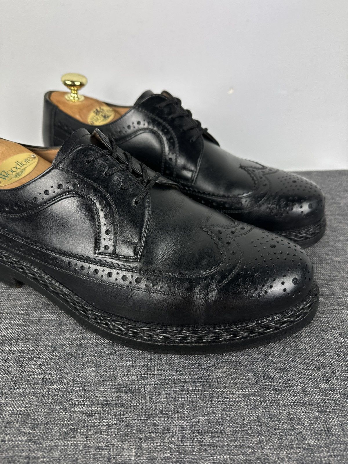 Heinrich Dinkelacker Heinrich Dinkelacker Leather Wingtip Brogue Derby Shoes UK 8 Size US 9 / EU 42 - 3 Thumbnail