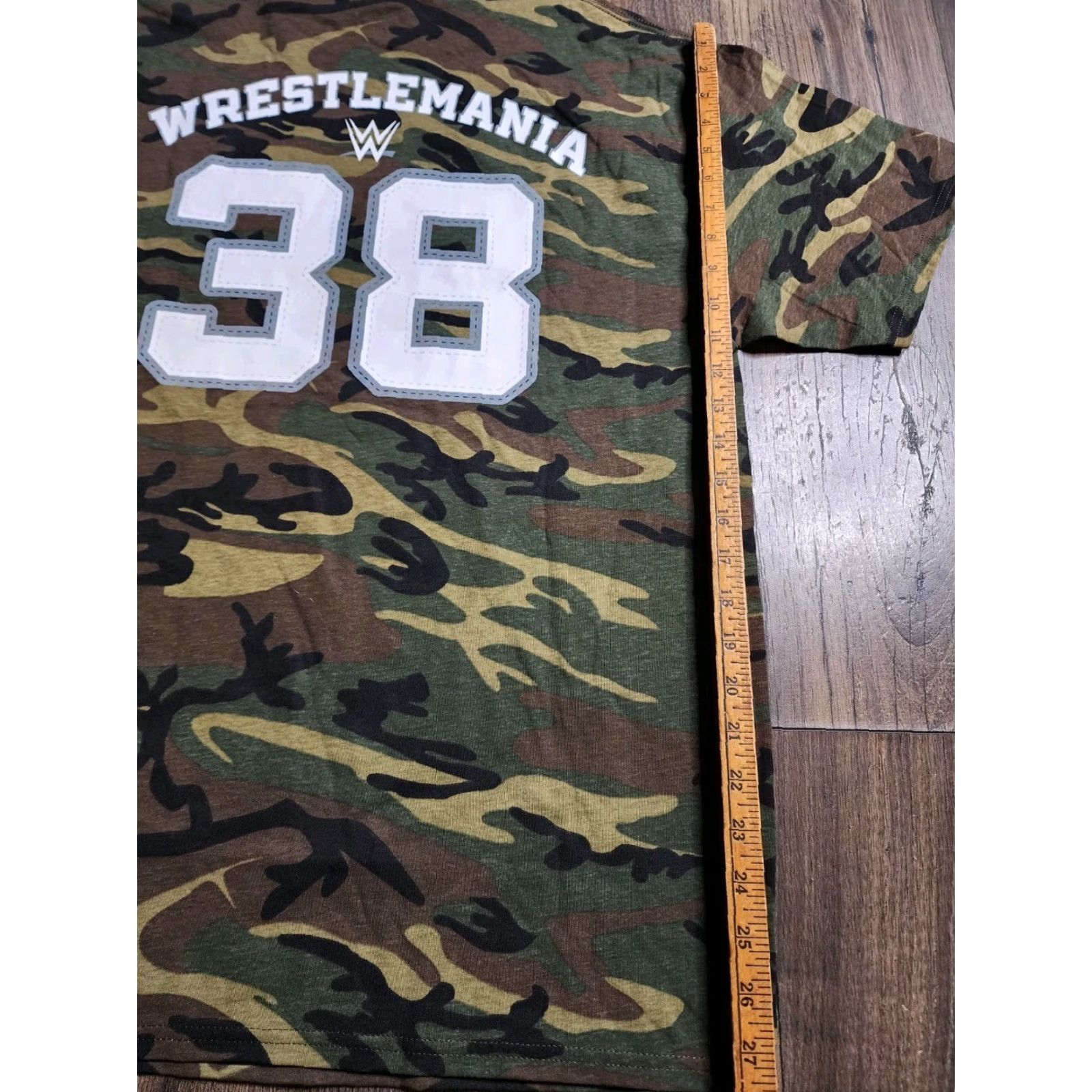 Doublet VINTAGE WWE WrestleMania 38 Camouflage T-Shirt Men L Double-Sided Camo Short Sleeve Crew Neck Adult Large Sports Shirt Mens Size US L / EU 52-54 / 3 - 3 Thumbnail