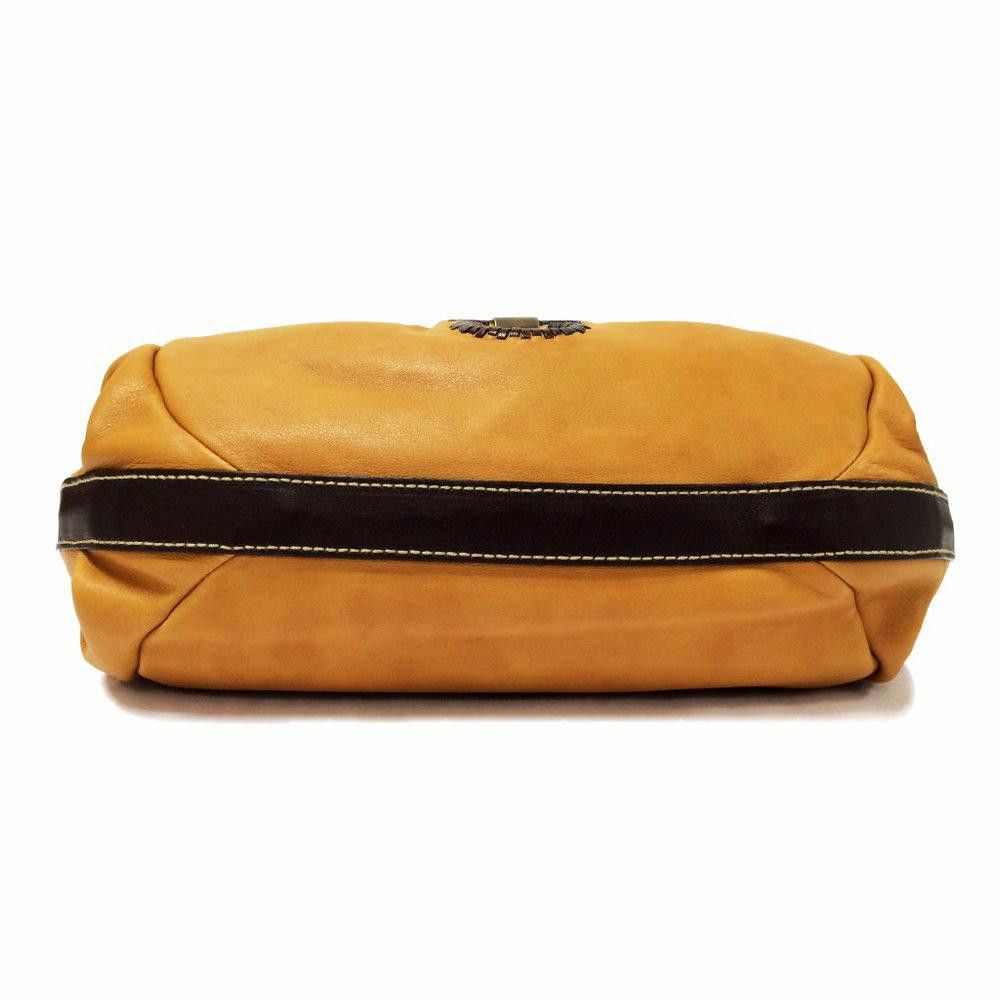 Salvatore Ferragamo Salvatore Ferrgamo Whip Stitched Tan Leather Satchel Size ONE SIZE - 8 Thumbnail