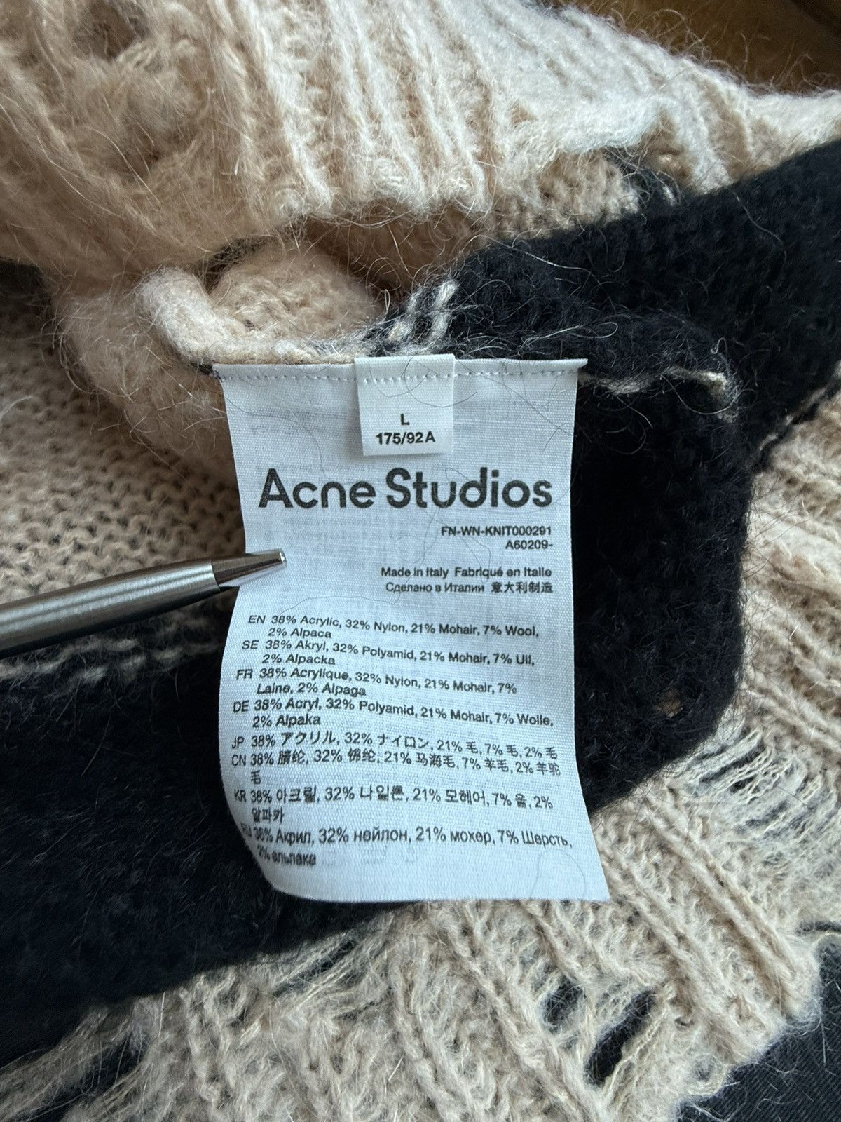 Acne Studios Acne Studios mohair knit sweater distressed grail Size US L / EU 52-54 / 3 - 23 Thumbnail