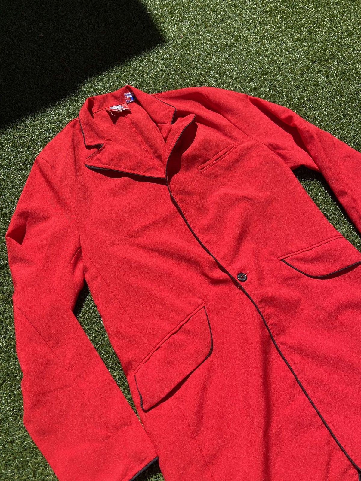 Vintage VTG 90’s Red Balls On Fire Red Coat / Robe Size US M / EU 48-50 / 2 - 4 Thumbnail