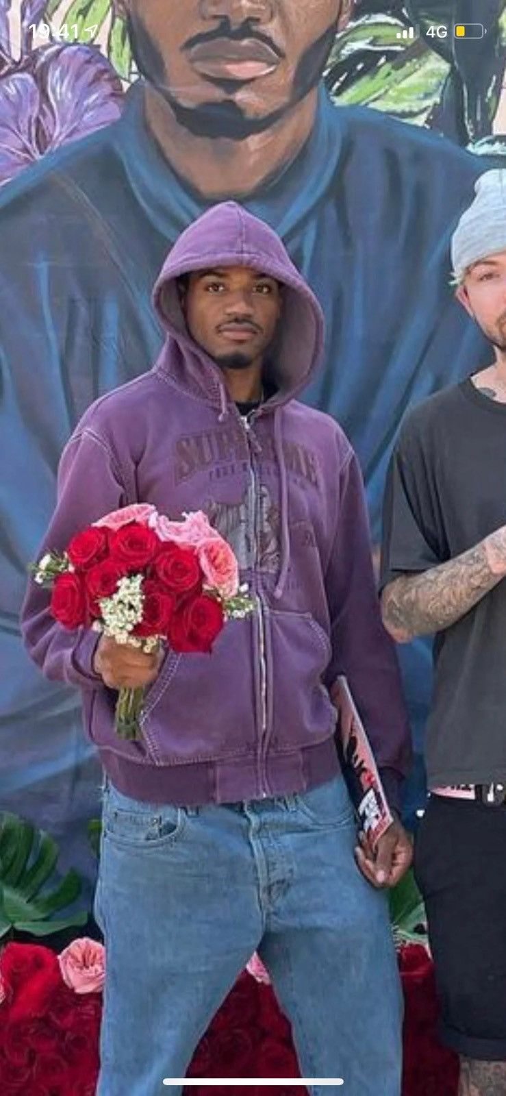 Purple true religion hoodie best sale