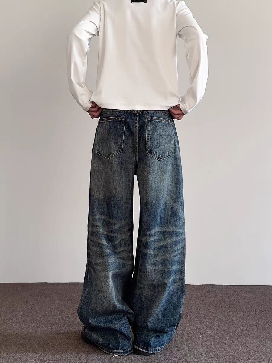 Japanese Brand × Jean Vintage Street Bamboo Aged Washed Straight Leg Jeans Size US 30 / EU 46 - 5 Thumbnail