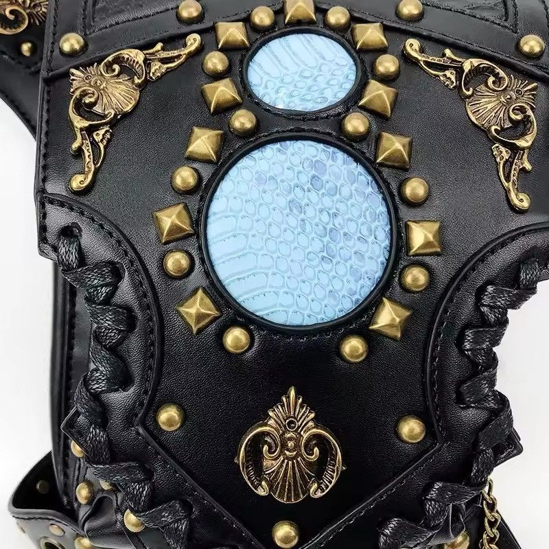 Other Drop Leg Bag Steampunk Retro Rock Punk Waist Belt Size ONE SIZE - 6 Thumbnail