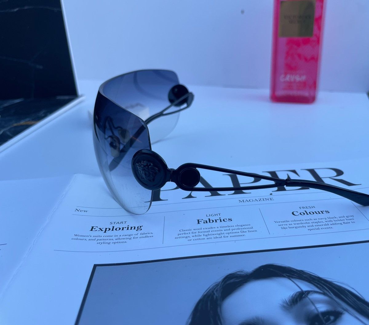 Versace Versace vintage mask sunglasses mod 2036 Size ONE SIZE - 16 Thumbnail