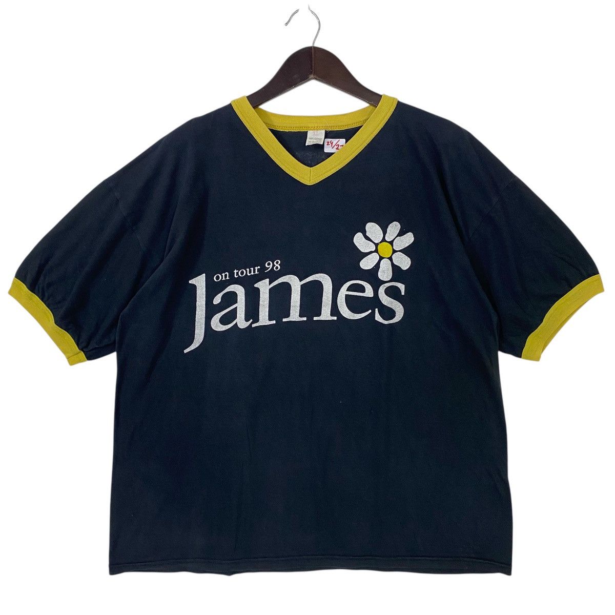 Band Tees 💥VINTAGE JAMES britpop UK band tour 1998 ringer tee shirt Size US XL / EU 56 / 4 - 1 Thumbnail