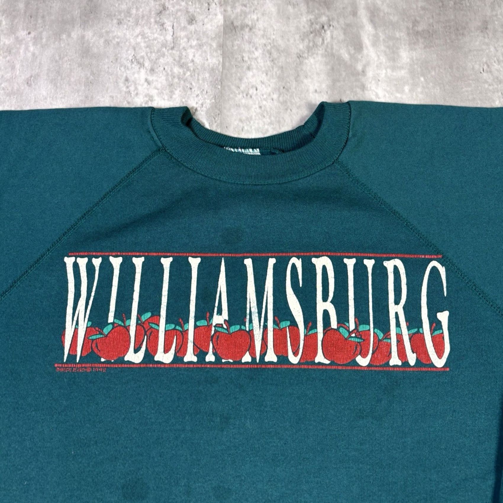 Hanes VINTAGE Hanes Sweatshirt Blue Raglan Crewneck XL 90s Mens Pullover Fleece Graphic Print Logo Galaxy Size US XL / EU 56 / 4 - 6 Thumbnail