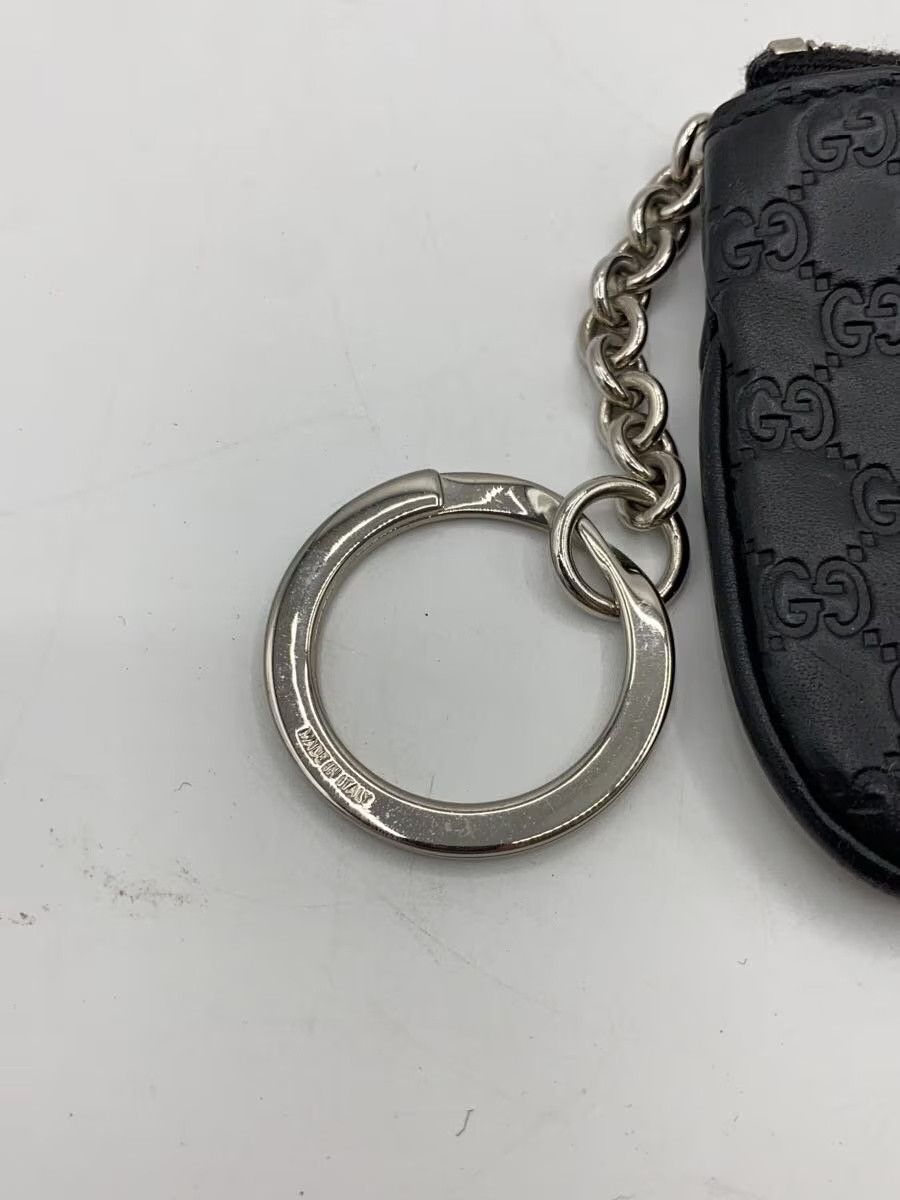 Gucci Gucci Micro Guccissima Leather Coin Case Black Size ONE SIZE - 5 Thumbnail