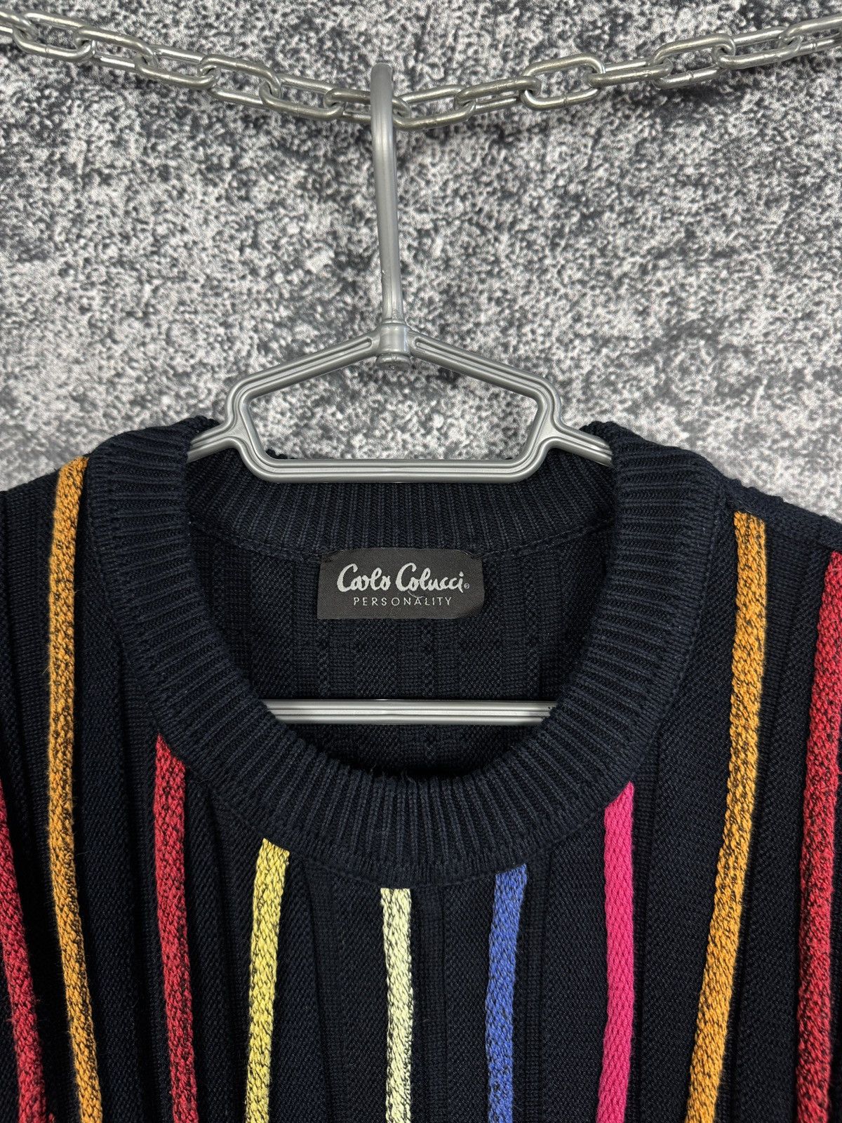Carlo Colucci Carlo Colucci Personality Designer Knit Sweater Wool Size 52 Size US L / EU 52-54 / 3 - 7 Thumbnail