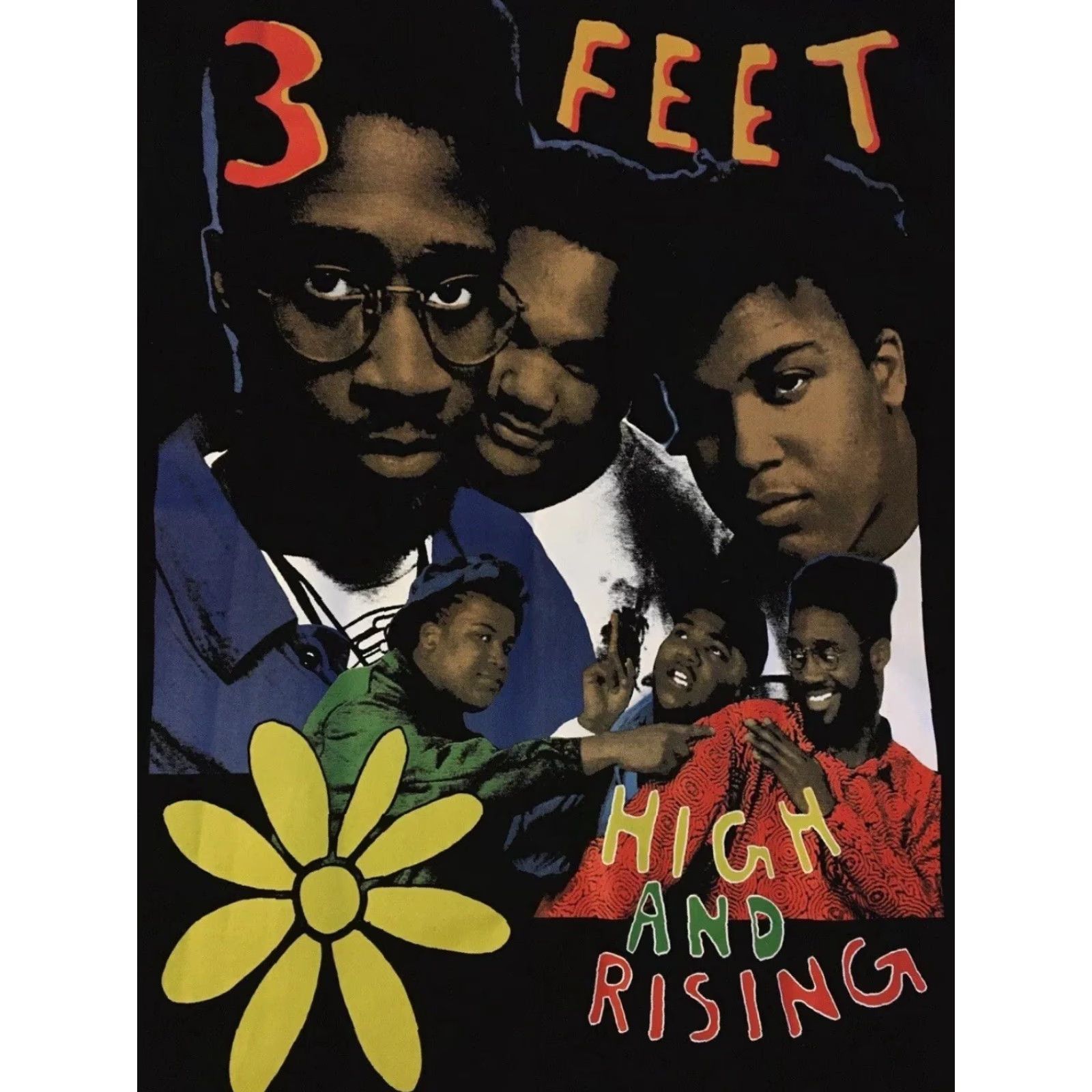 Vintage Nostalgtees De La Soul Modern Boot All Over Print Shirt XL Black Hip Hop Tee Concert 2pac 80s 90s Rap Tee Men Mens Size US XL / EU 56 / 4 - 4 Thumbnail