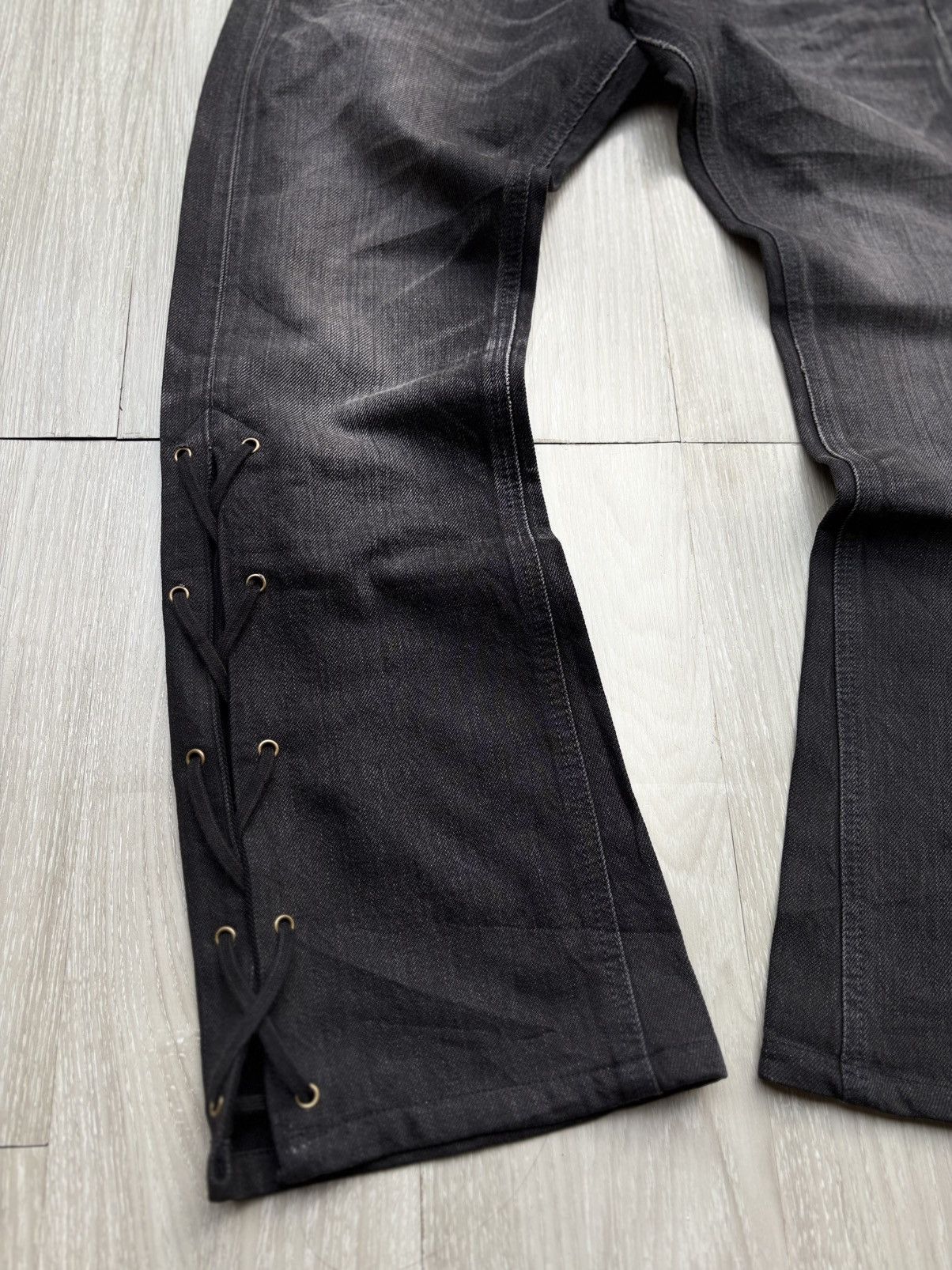 Beams Plus × Levi's LEE phyton Lace up flare jeans Size US 29 - 4 Thumbnail