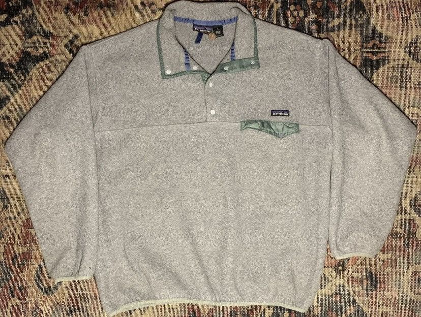 image of Vintage Patagonia Synchilla in Grey, Men's (Size XL)