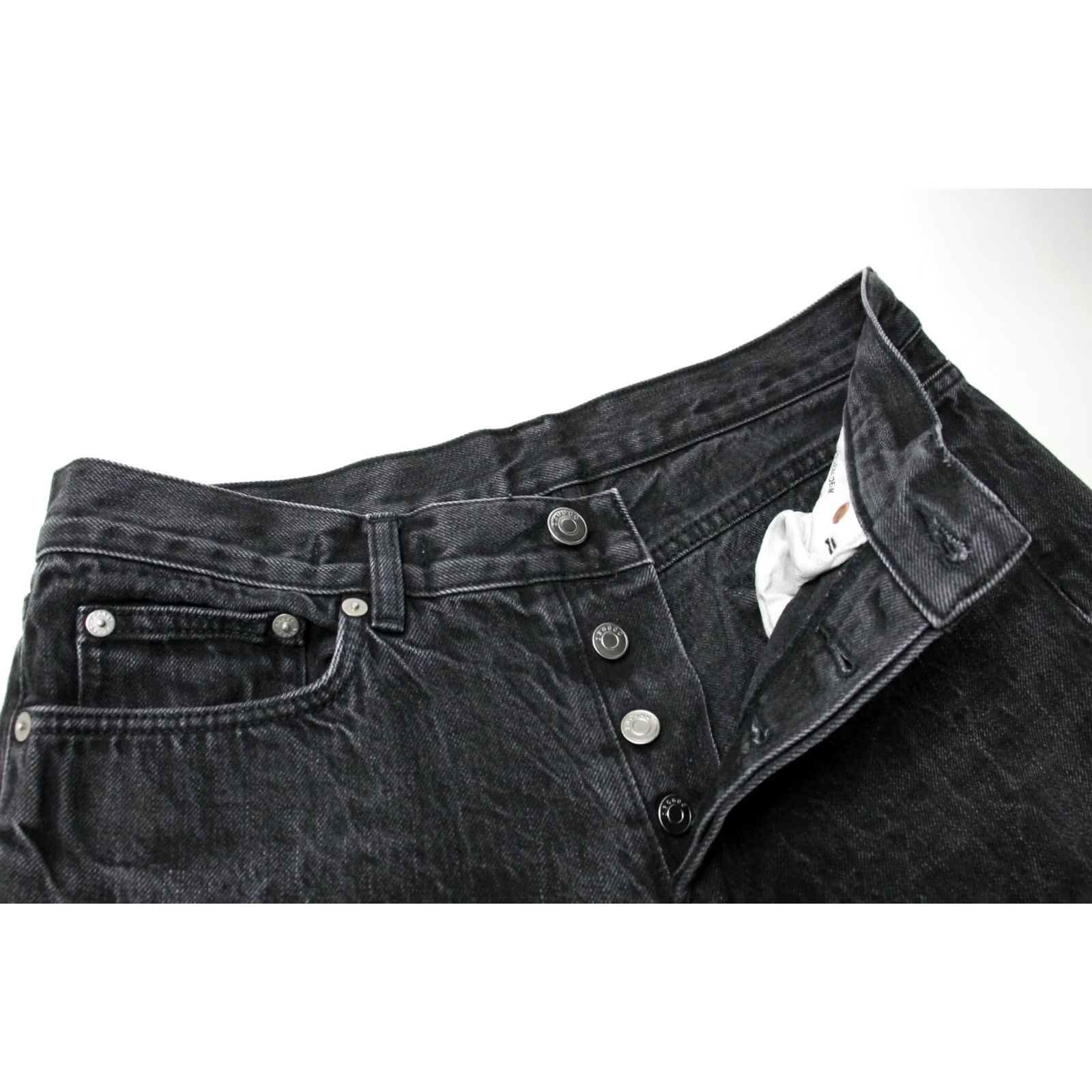 Arket ARKET Jeans Men’s W31 Stone Wash Black Faded 3D Denim Button Fly Pocket Straight Slim Fit Shirt Pants? Size US 31 - 5 Thumbnail