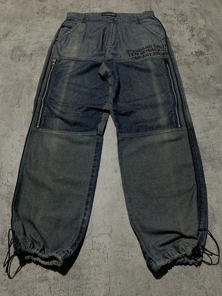 Fubu Vintage SunFaded adjustable leg baggy jeans hip hop Size US 30 / EU 46 - 2 Thumbnail