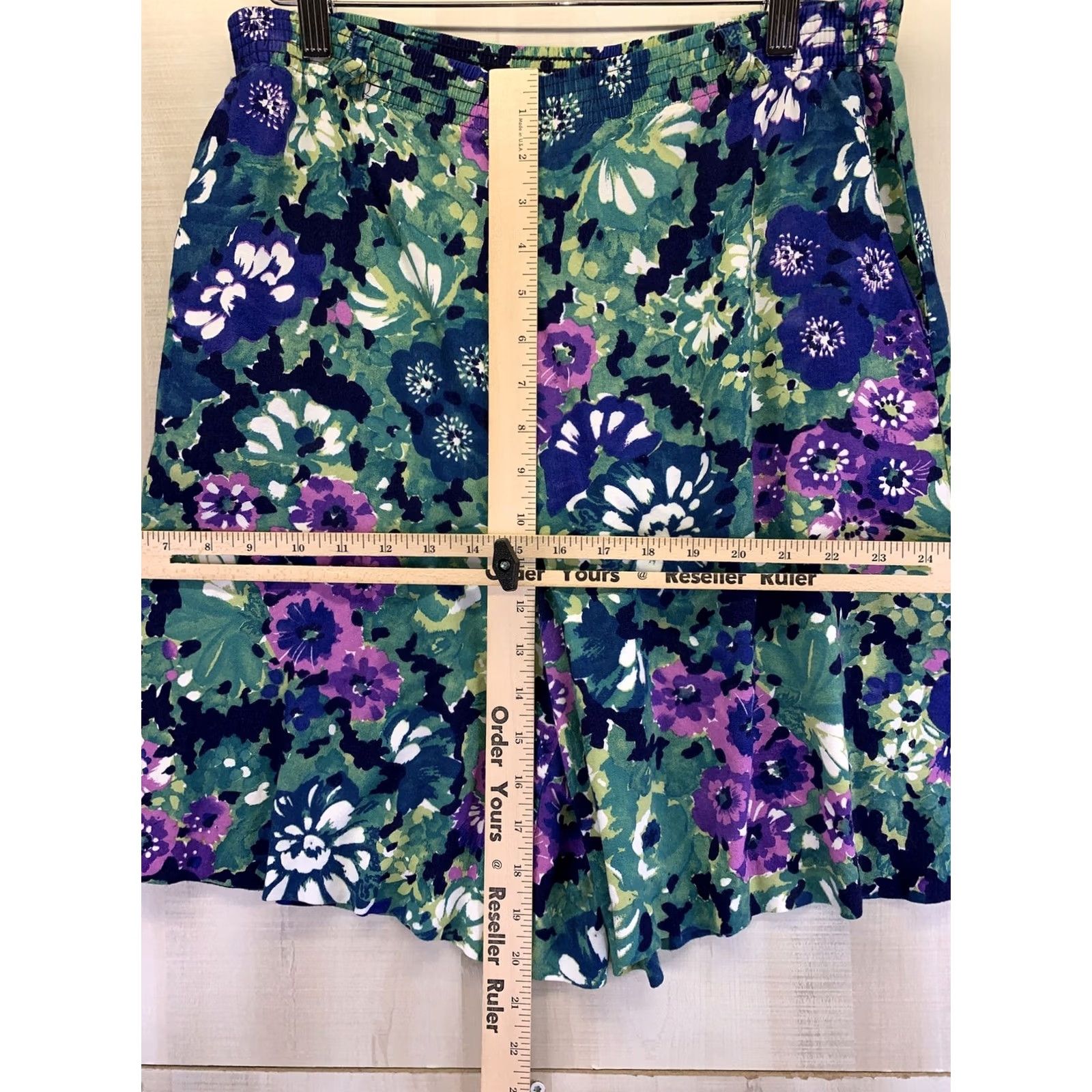 Vintage VINTAGE 1990s Womens Floral Pocket Front Shorts Size M by Tracy Evans-7019 Size 32" / US 10 / IT 46 - 3 Thumbnail