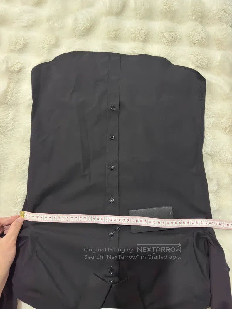 Saint Laurent Paris Saint Laurent Paris Solid Black Shirt Size XS / US 0-2 / IT 36-38 - 6 Thumbnail