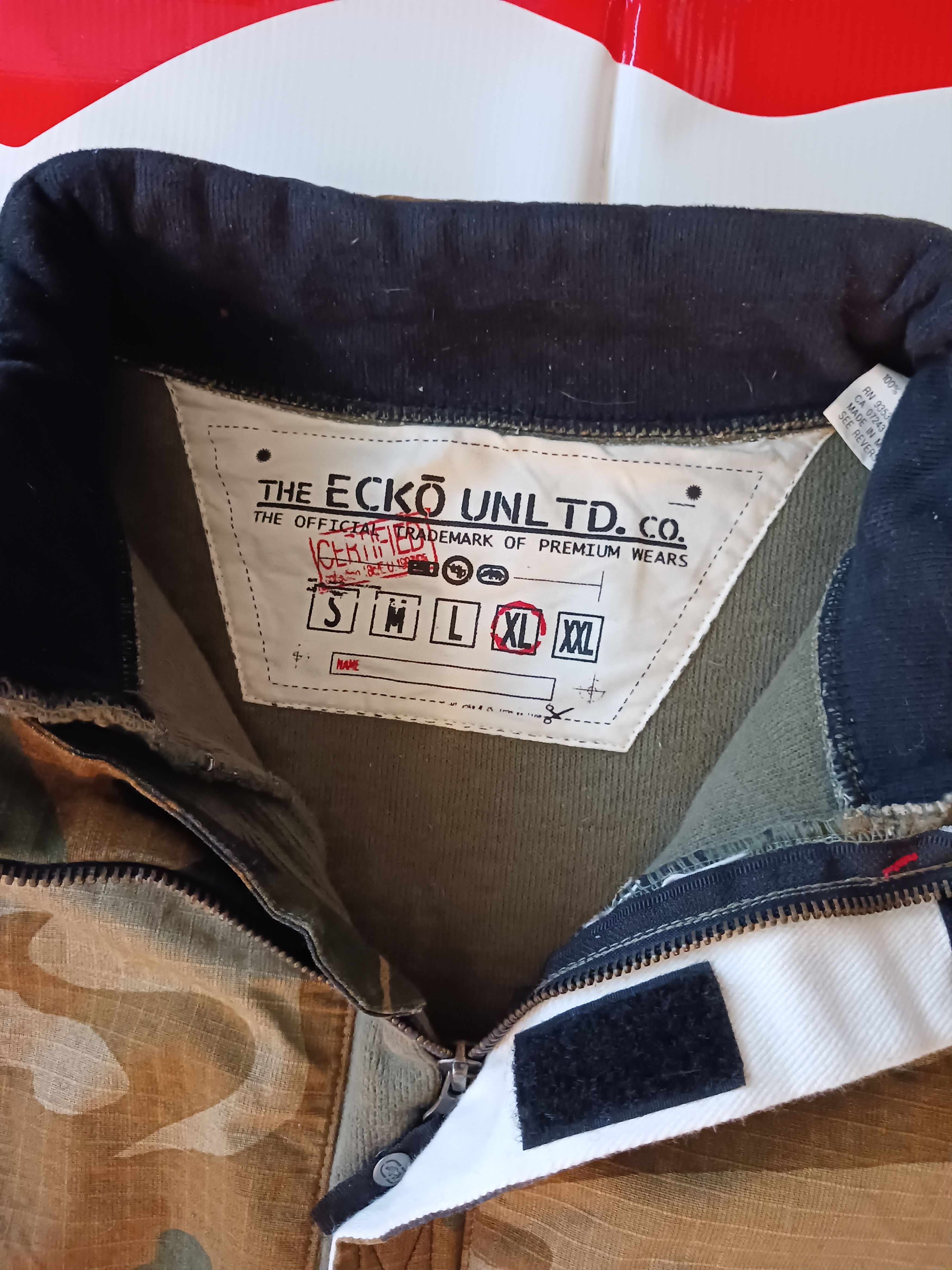 Ecko Unltd. ECKO UNLTD Camo MILITARY KNIT SWEATER 90s Unlimited Size US XL / EU 56 / 4 - 4 Thumbnail