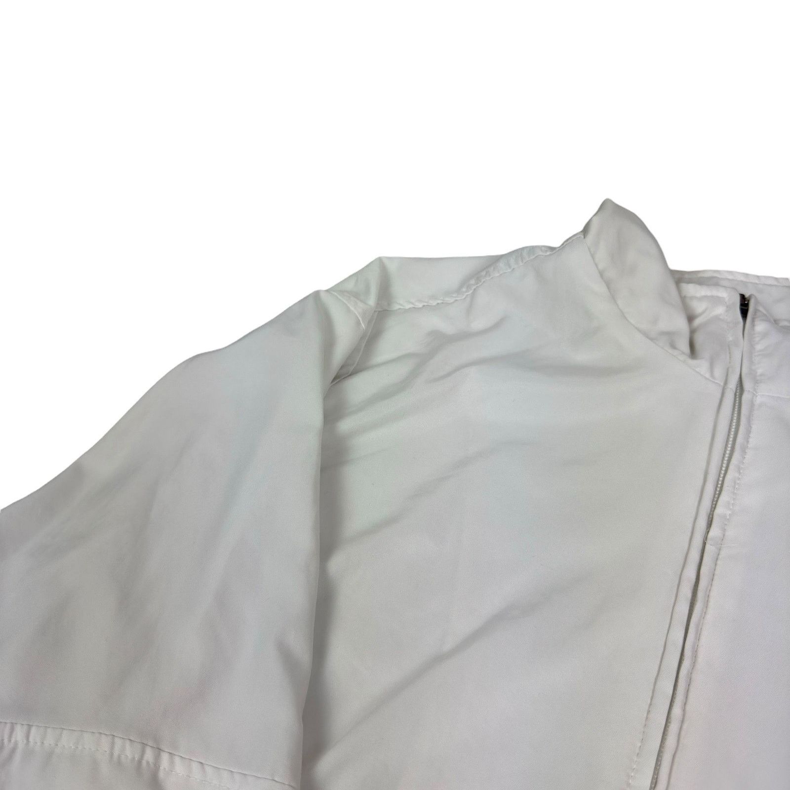 Japanese Brand × Nike × Vintage Nike Womens White Full Zip Pockets Active Sport Jacket Large Size L / US 10 / IT 46 - 3 Thumbnail