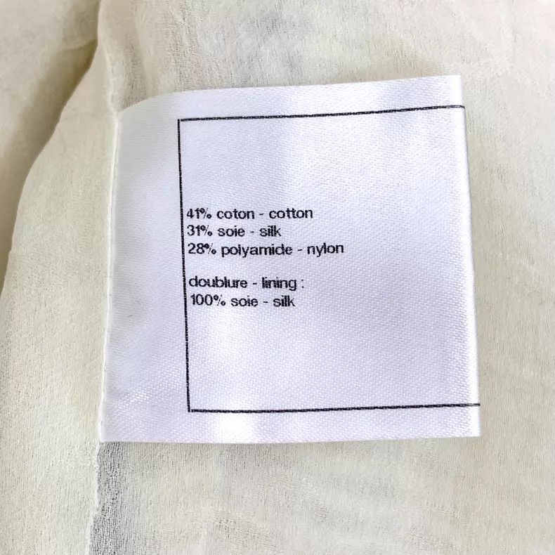 Chanel Chanel Off-white cotton pearl button long-sleeved jacket Size XS / US 0-2 / IT 36-38 - 6 Thumbnail