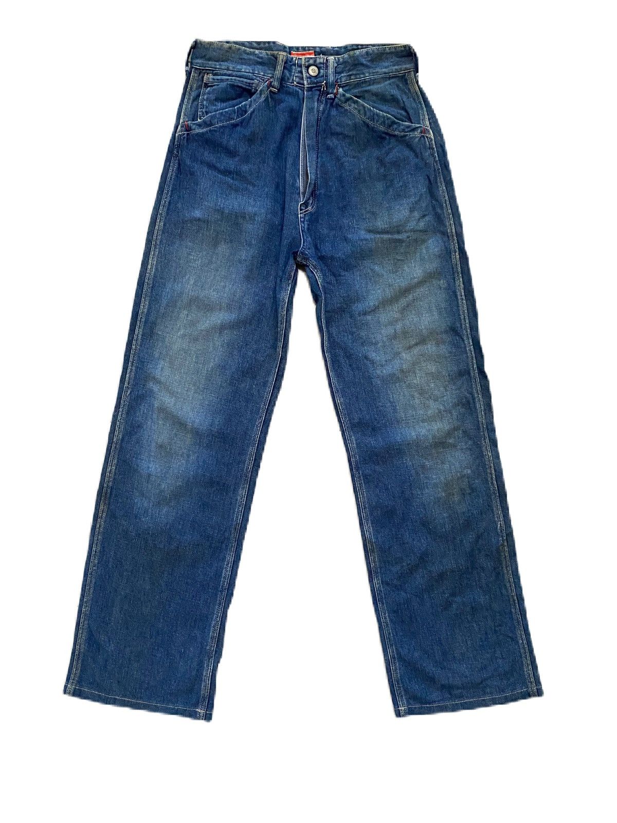 45rpm VINTAGE BLUE CAFE BY 45 RPM WIDE DENIM BAGGY STYLE Size US 29 - 1 Thumbnail