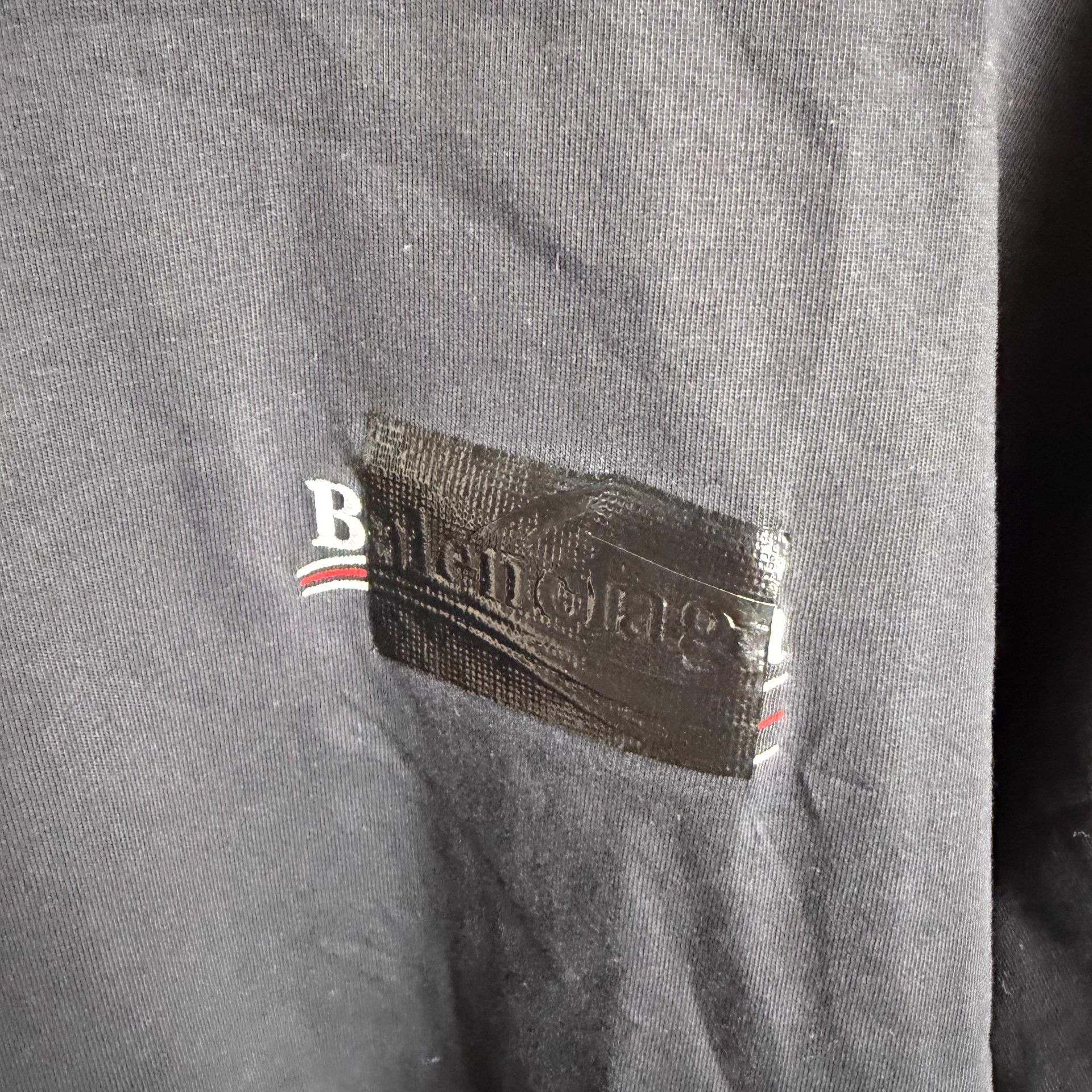 Balenciaga Balenciaga FW22 logo print crewneck short tee men's blk Size US XL / EU 56 / 4 - 5 Thumbnail