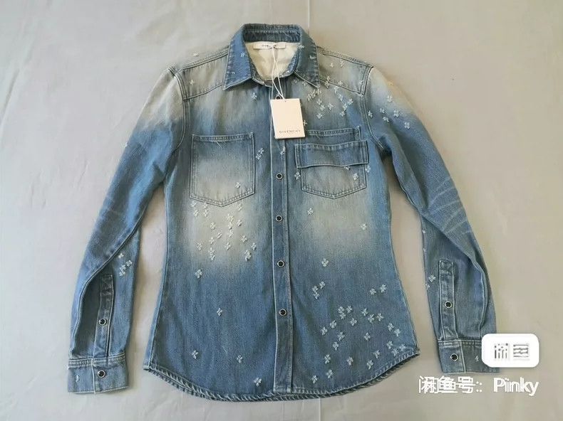 Givenchy Givenchy Denim Shirt Jacket Size US S / EU 44-46 / 1 - 1 Thumbnail