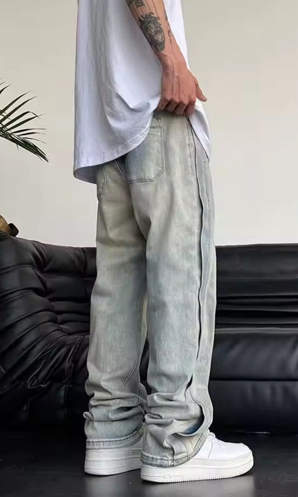 Vintage Straight Leg washed jeans Size US 34 / EU 50 - 11 Thumbnail