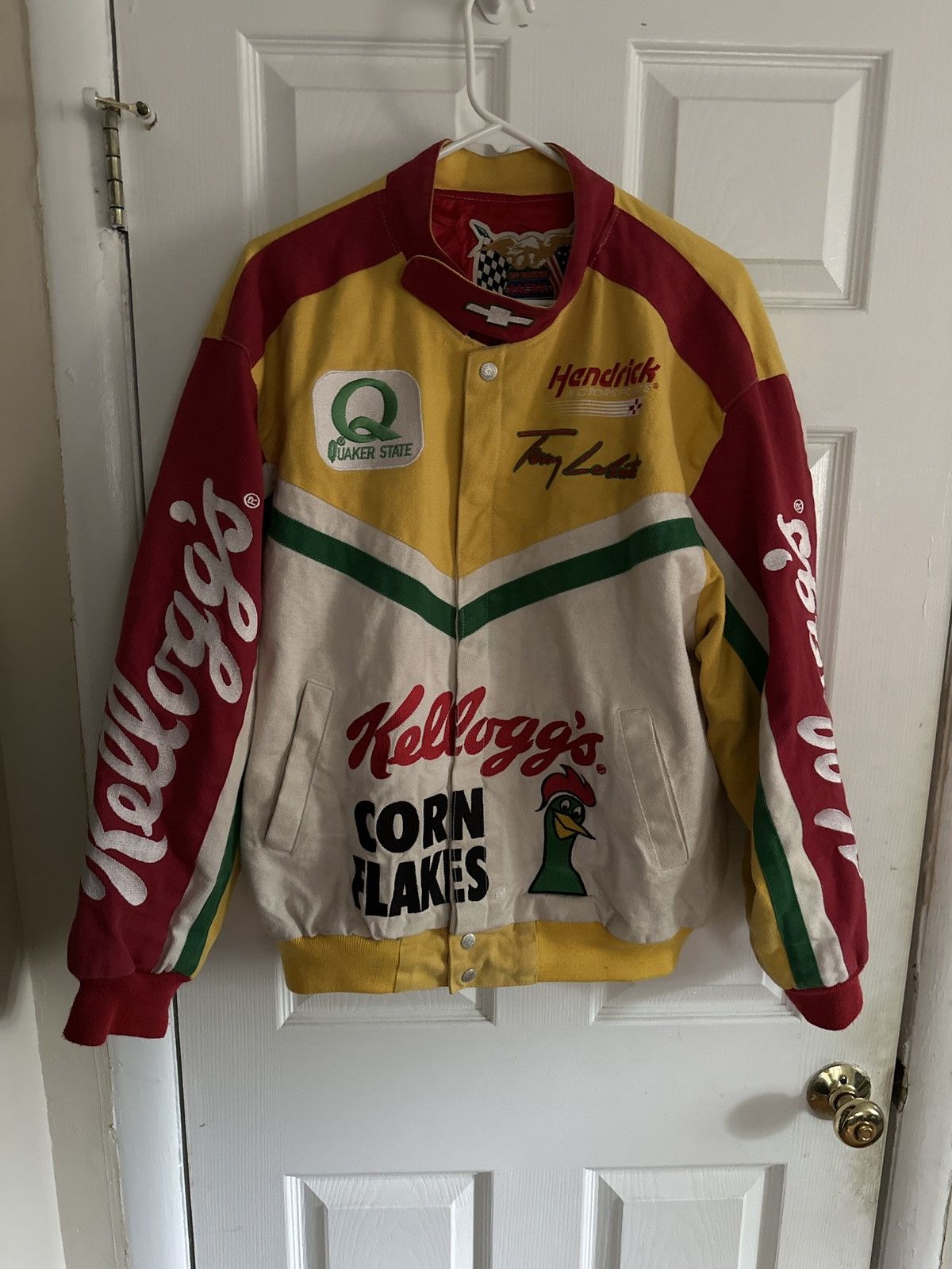 image of Jeff Hamilton Racing Collection Kellogg’S Racing Jacket in Yellow, Men's (Size 2XL)