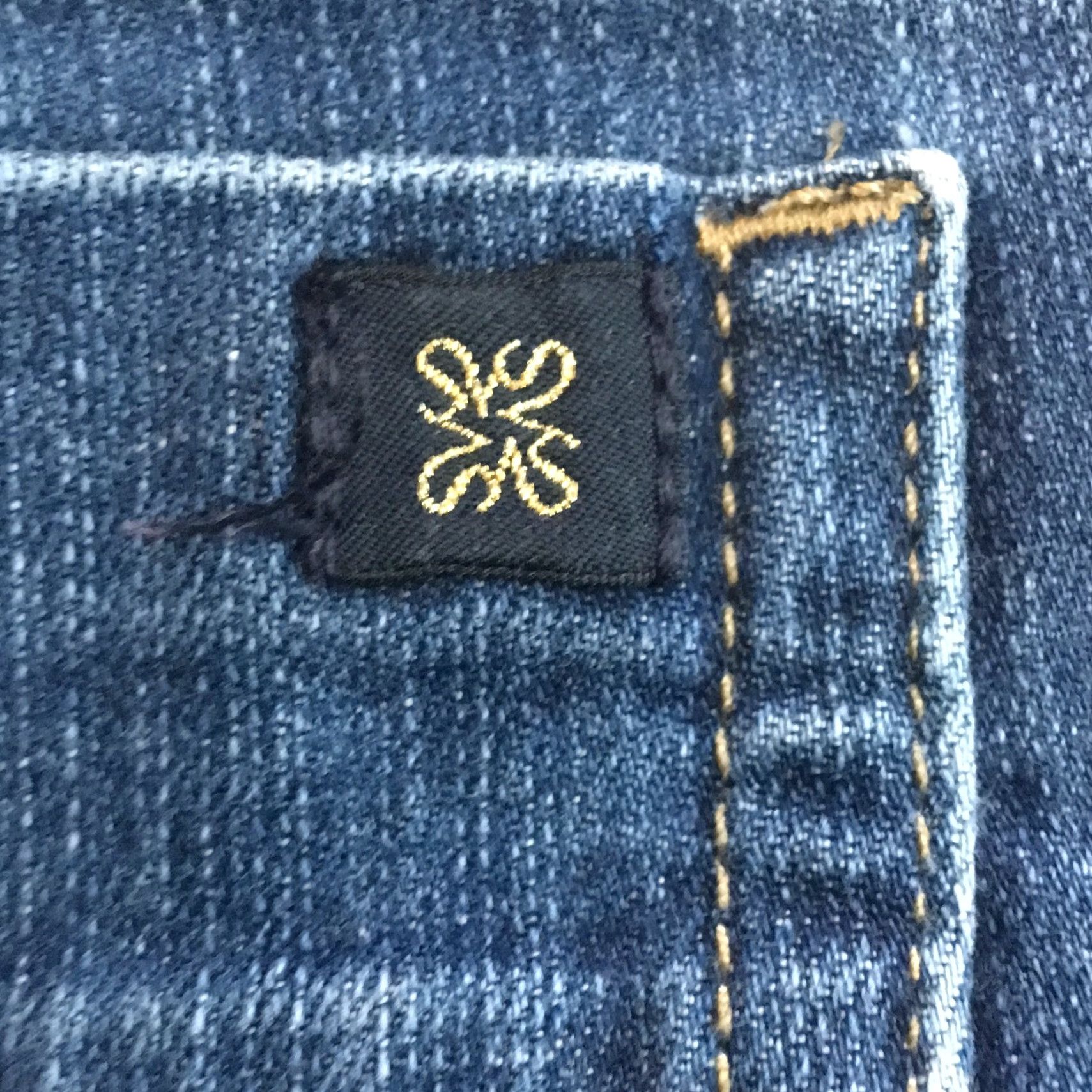 Vintage Simply Vera Vera Wang Jeans Women 12P Blue Denim Capri Straight Leg Cuffed 5-Pocket Stretch Size 34" / US 12 / IT 48 - 6 Thumbnail