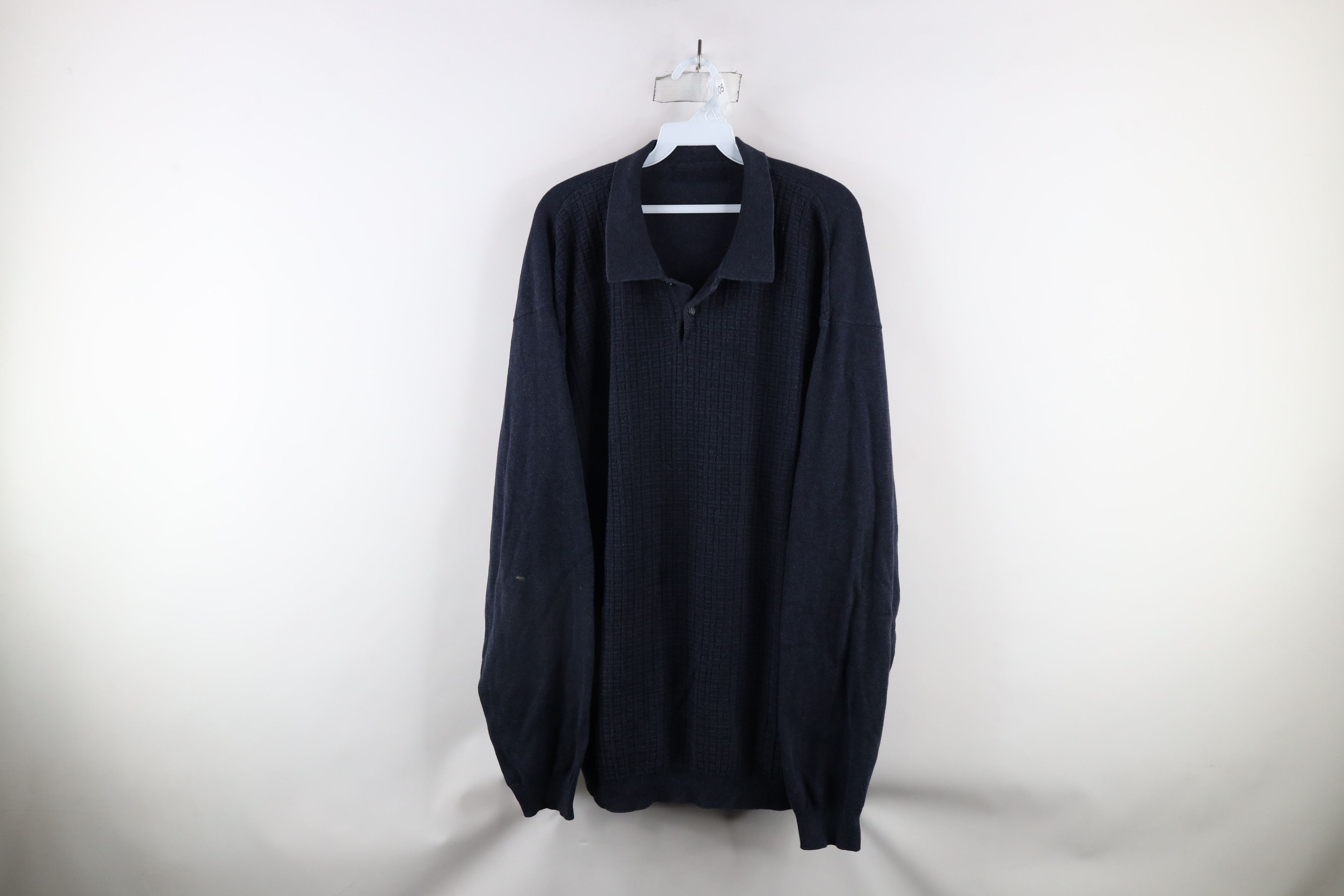 Vintage Vintage 90s Streetwear Checkered Collared Pullover Sweater Size US XL / EU 56 / 4 - 1 Thumbnail