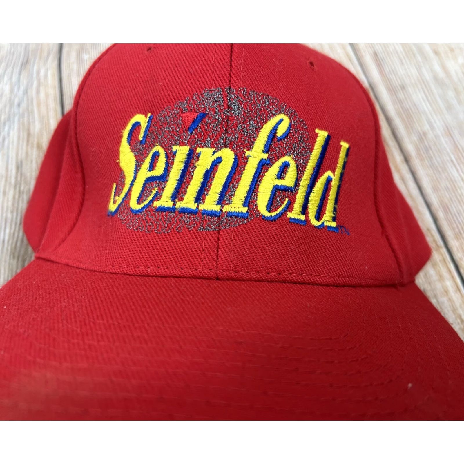 Vintage VINTAGE King Red Snapback Hat One Size Men Adjustable Canvas Televison 90s Cap King’s Cap Mens Size ONE SIZE - 3 Thumbnail