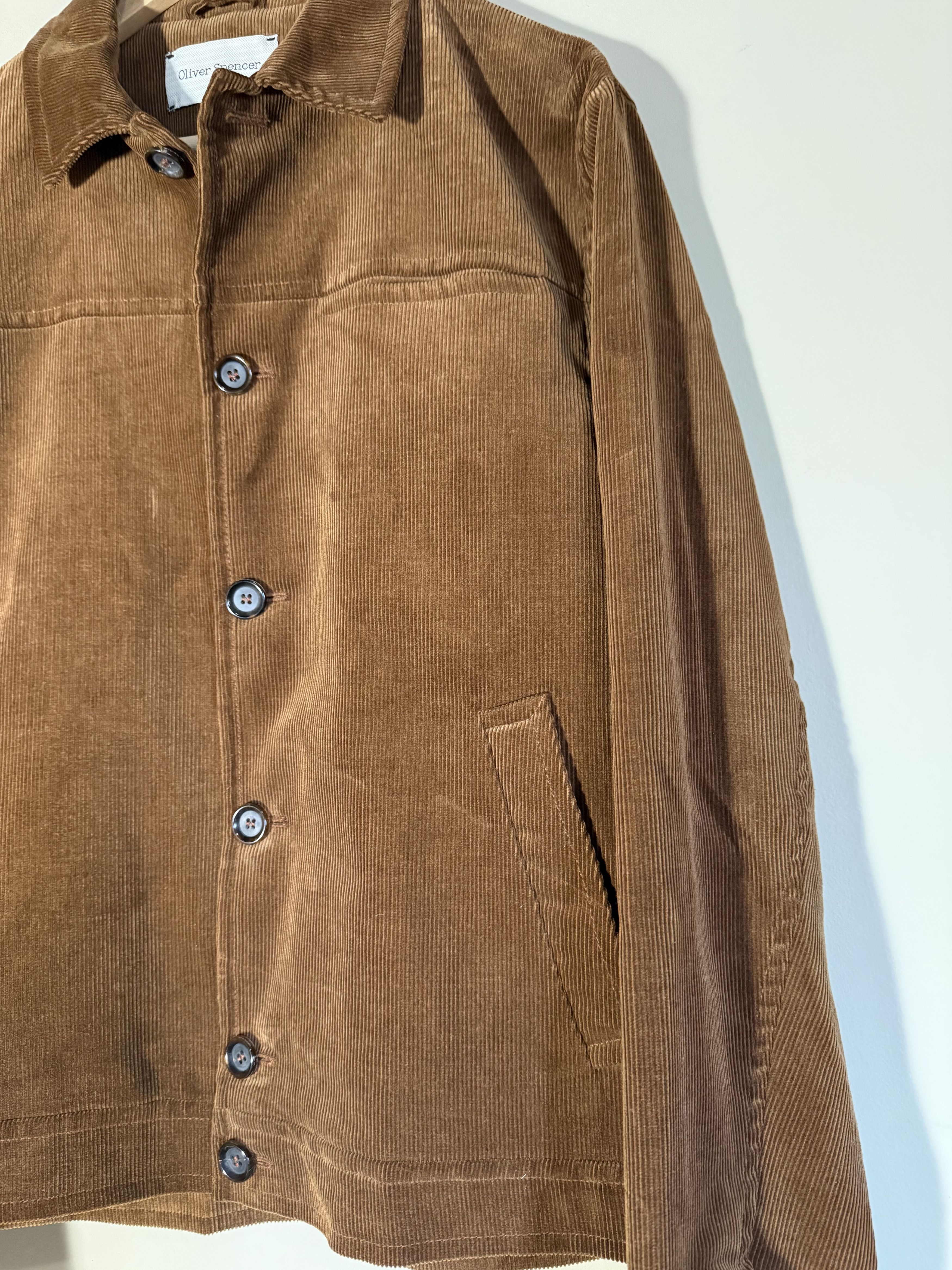 Oliver Spencer Oliver Spencer Corduroy Chestnut Button Jacket, Men's 42 Size US M / EU 48-50 / 2 - 2 Thumbnail