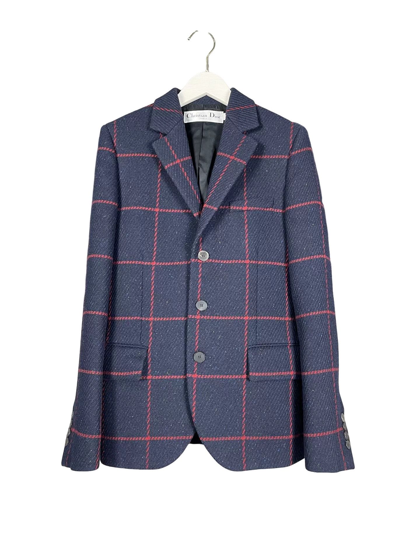 Dior Christian Dior Plaid Wool Blazer Size FR 34 Size XS / US 0-2 / IT 36-38 - 1 Thumbnail