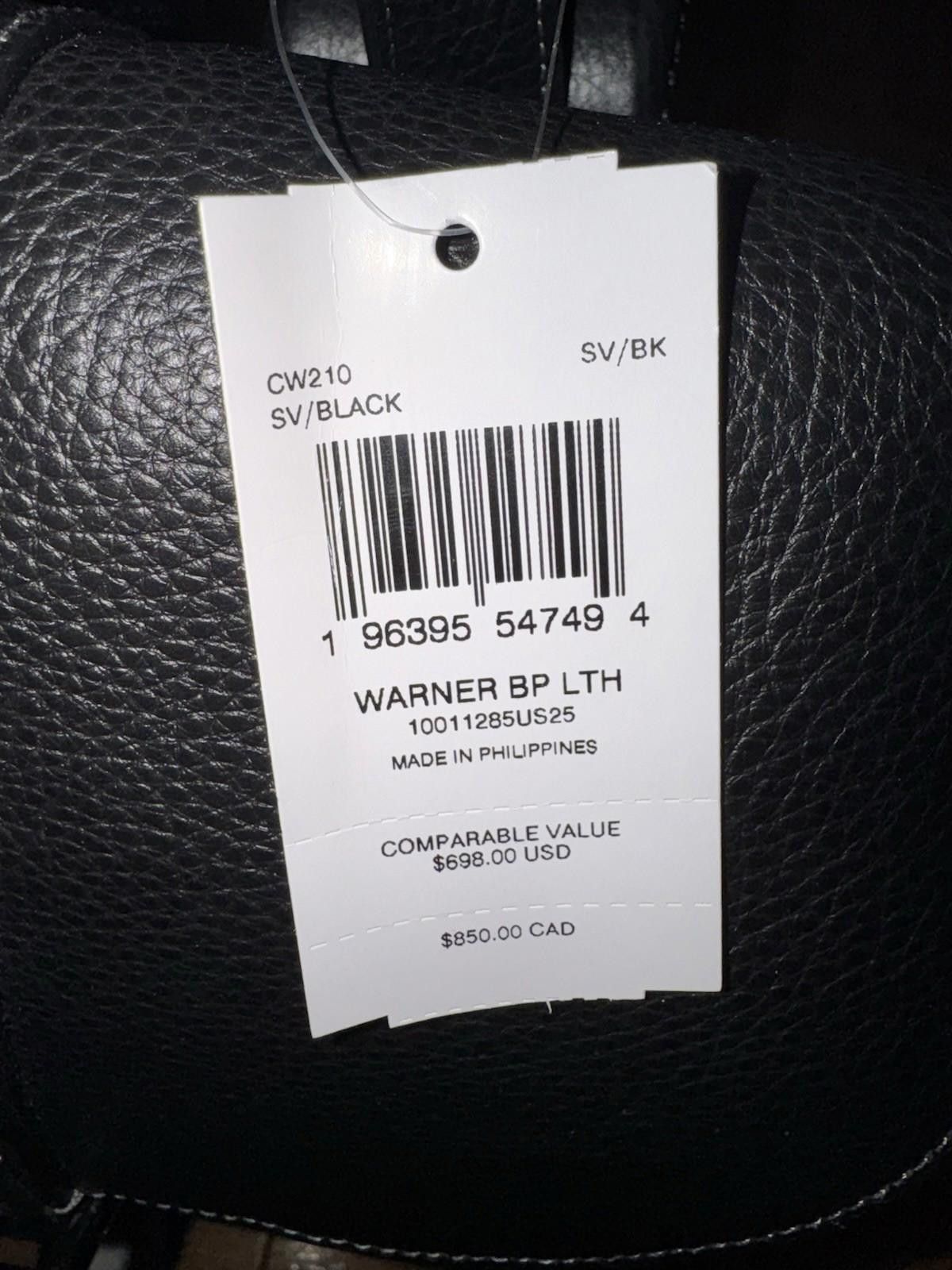 Coach NWT Coach Warner Laptop Black Leather Backpack $700!! MSRP Size ONE SIZE - 5 Thumbnail
