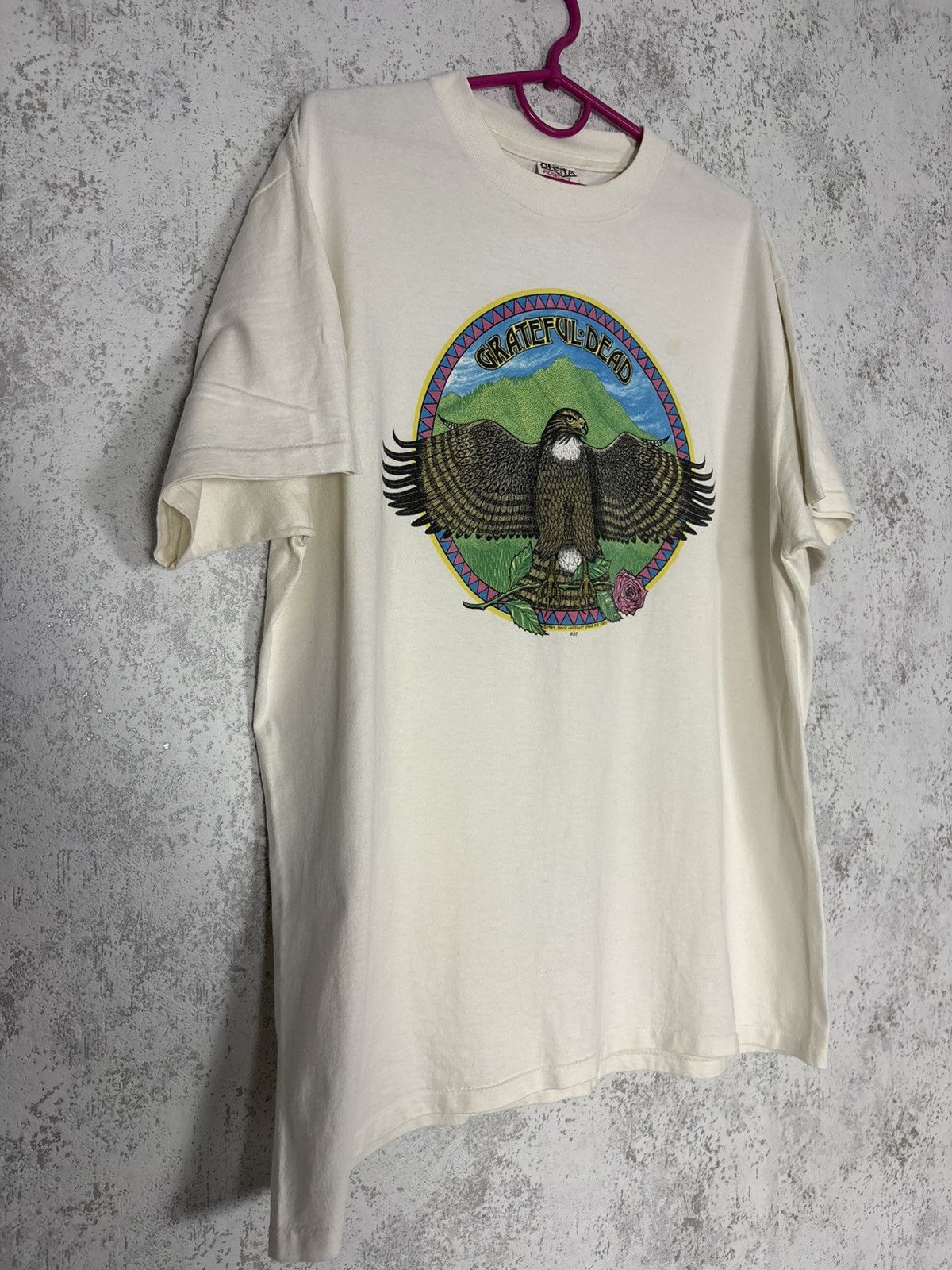 Band Tees Vintage 1984 Grateful Dead Eagle David Lundquist 90s T-Shirt Size US XL / EU 56 / 4 - 2 Thumbnail