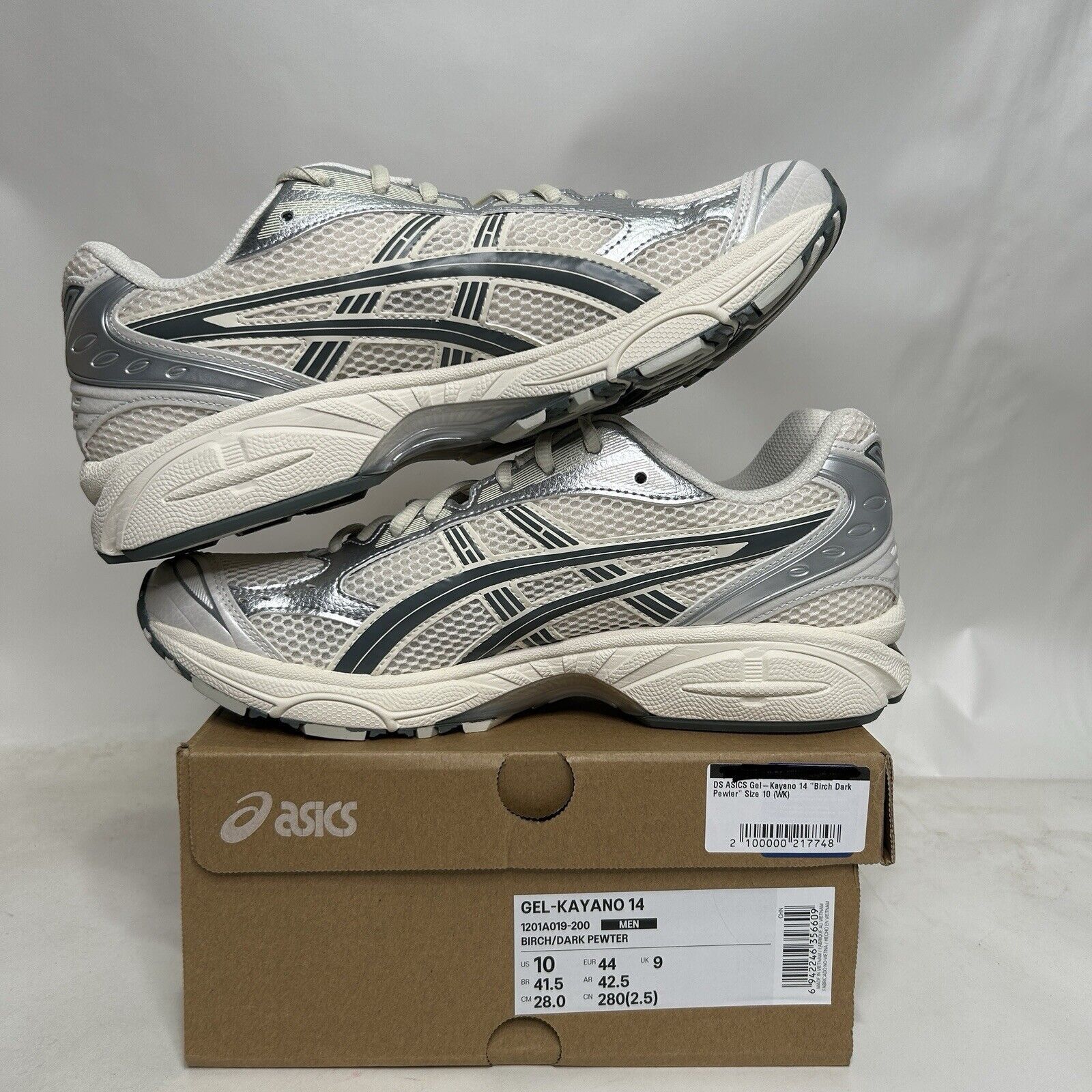 Asics ASICS Gel Kayano 14 “Birch Dark Pewter” 2024 Size US 10 / EU 43 - 3 Thumbnail