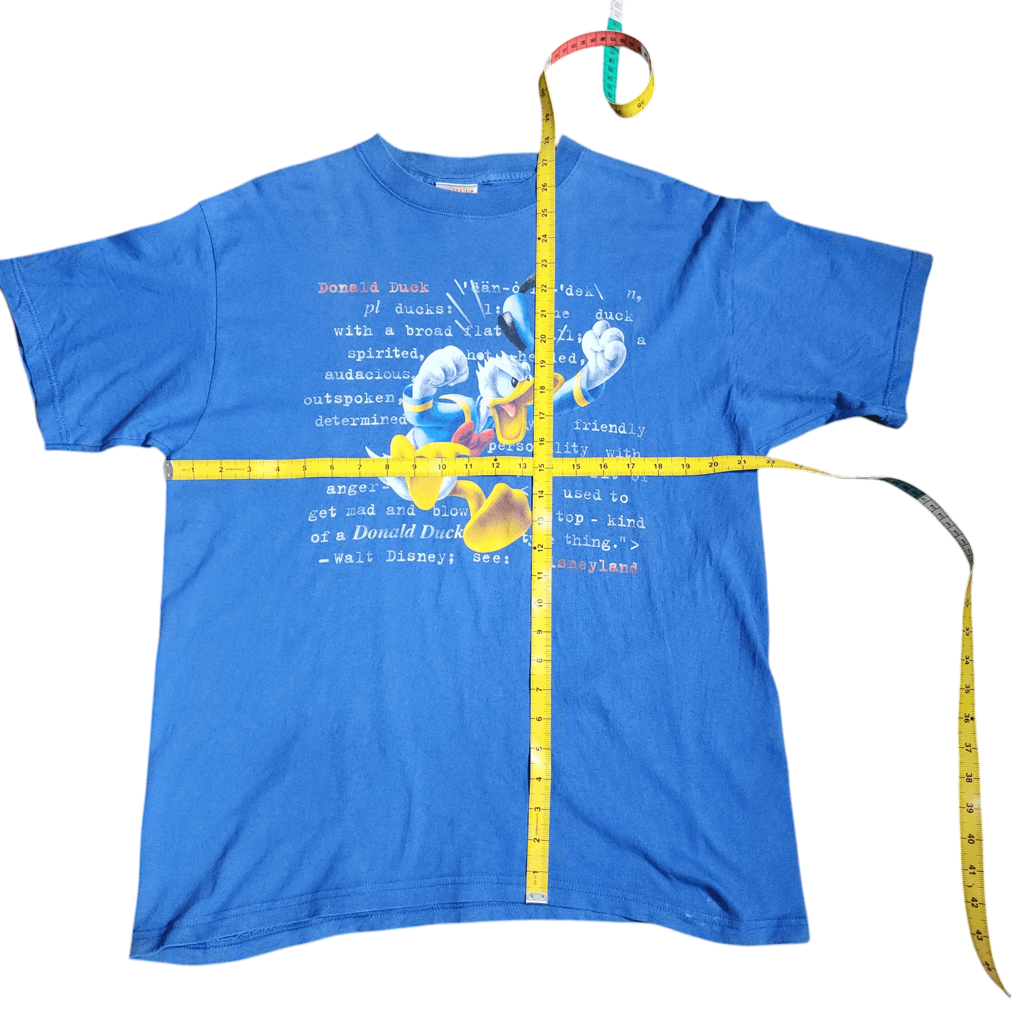 Disney × Mickey Inc × Vintage Vintage 90s Donald Duck Tees Disneyland Mickey Inc Shirts L Size US L / EU 52-54 / 3 - 7 Thumbnail