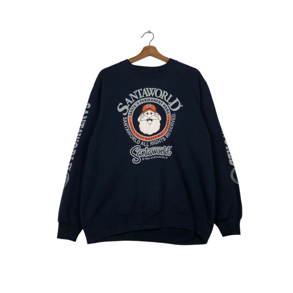 Japanese Brand SANTAWORLD Retro Christmas Huge Graphic Vintage Essential Size US M / EU 48-50 / 2 - 2 Thumbnail