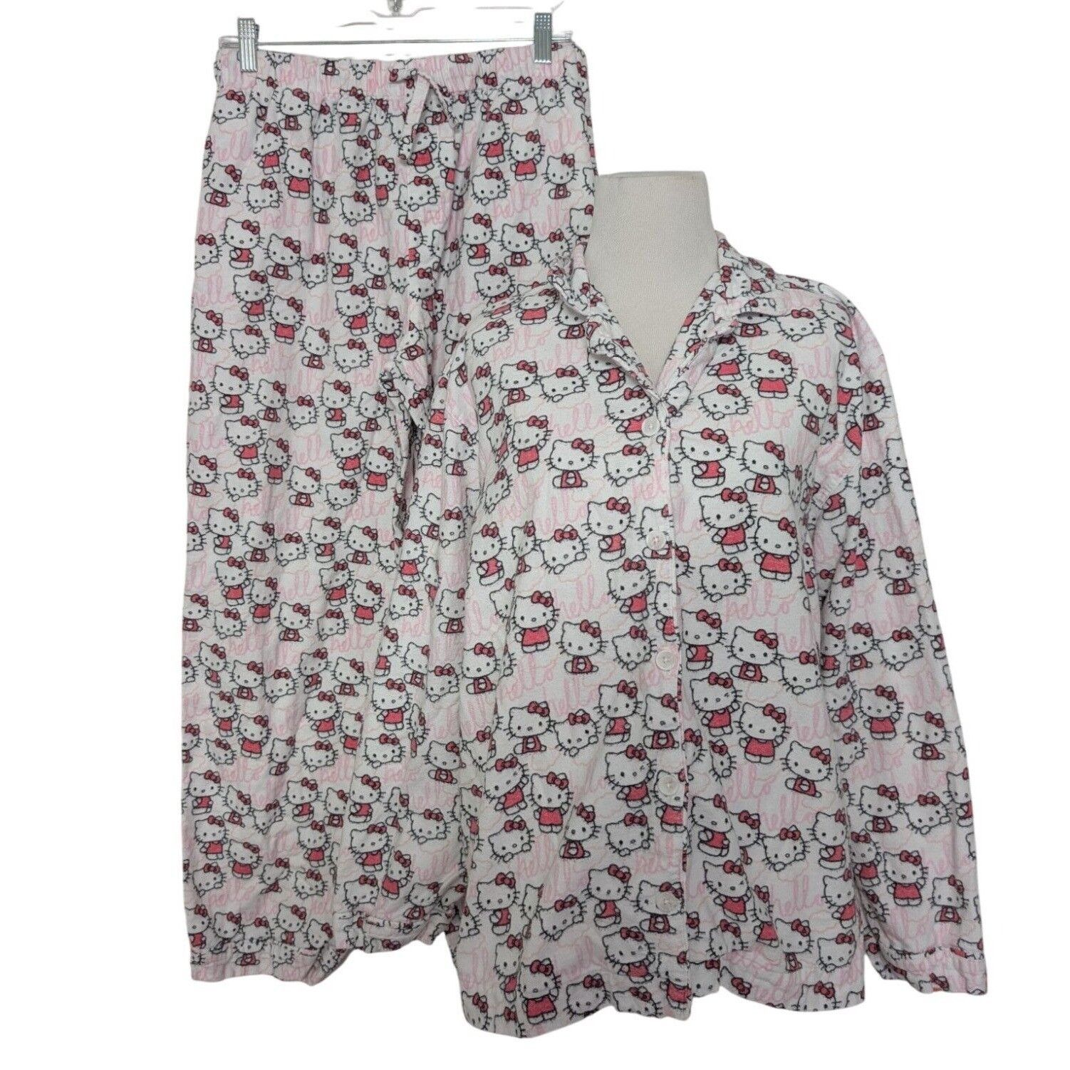 Designer Pottery Barn Sanrio Hello Kitty PJ Set Teen Size Medium Size ONE SIZE - 1 Thumbnail