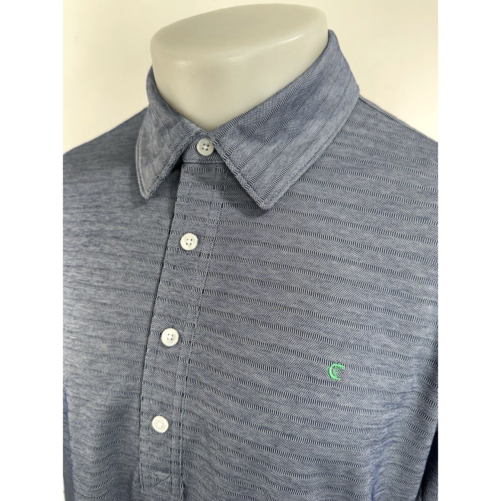 Logo 7 VINTAGE Criquet Rugby Shirt XL LightWeight Striped Embroidered Logo Hidden Stripe Polo Men XS? Wait Size US XL / EU 56 / 4 - 2 Thumbnail