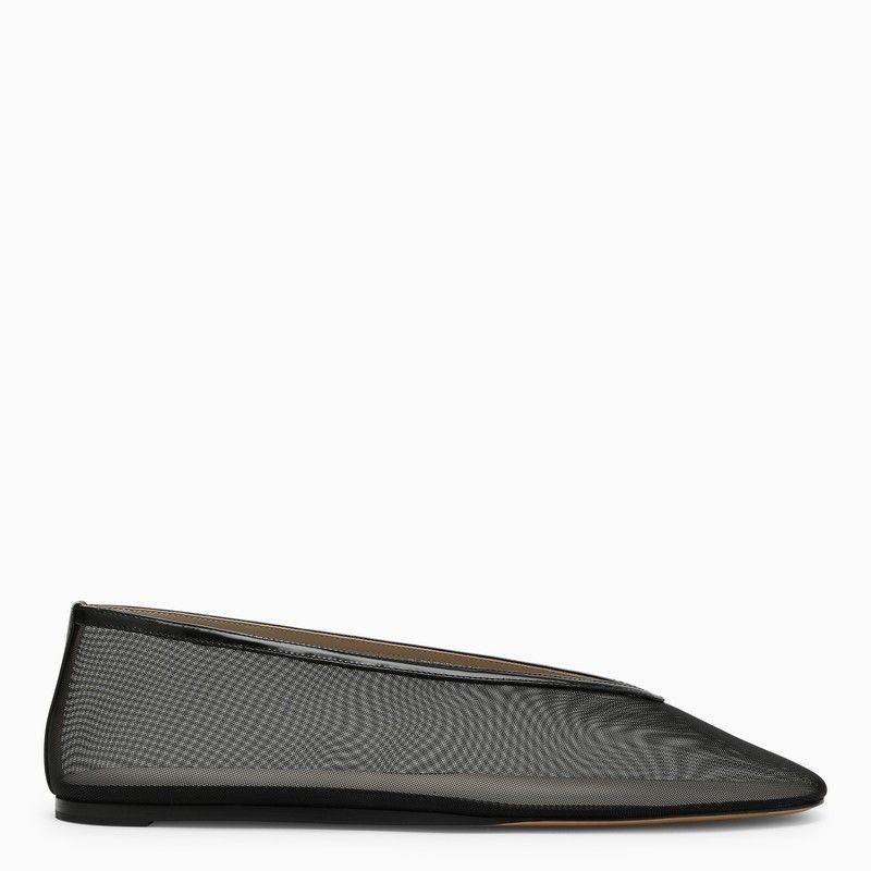 image of Le Monde Beryl Luna Black Mesh Slipper, Women's (Size 6)
