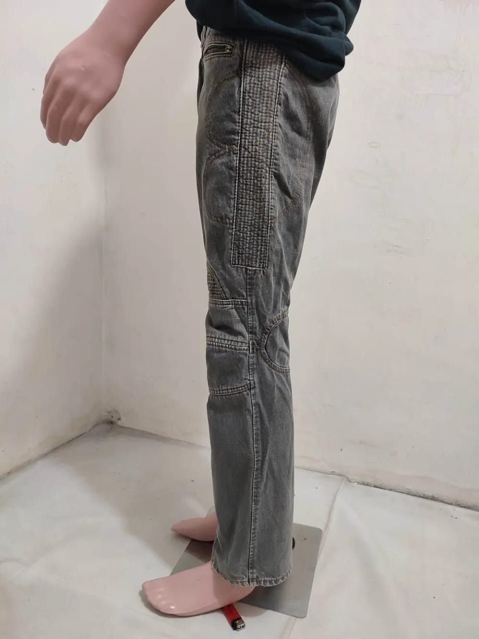 FCUK FCUK Biker Motorcycle Design Jeans Size US 29 - 4 Thumbnail