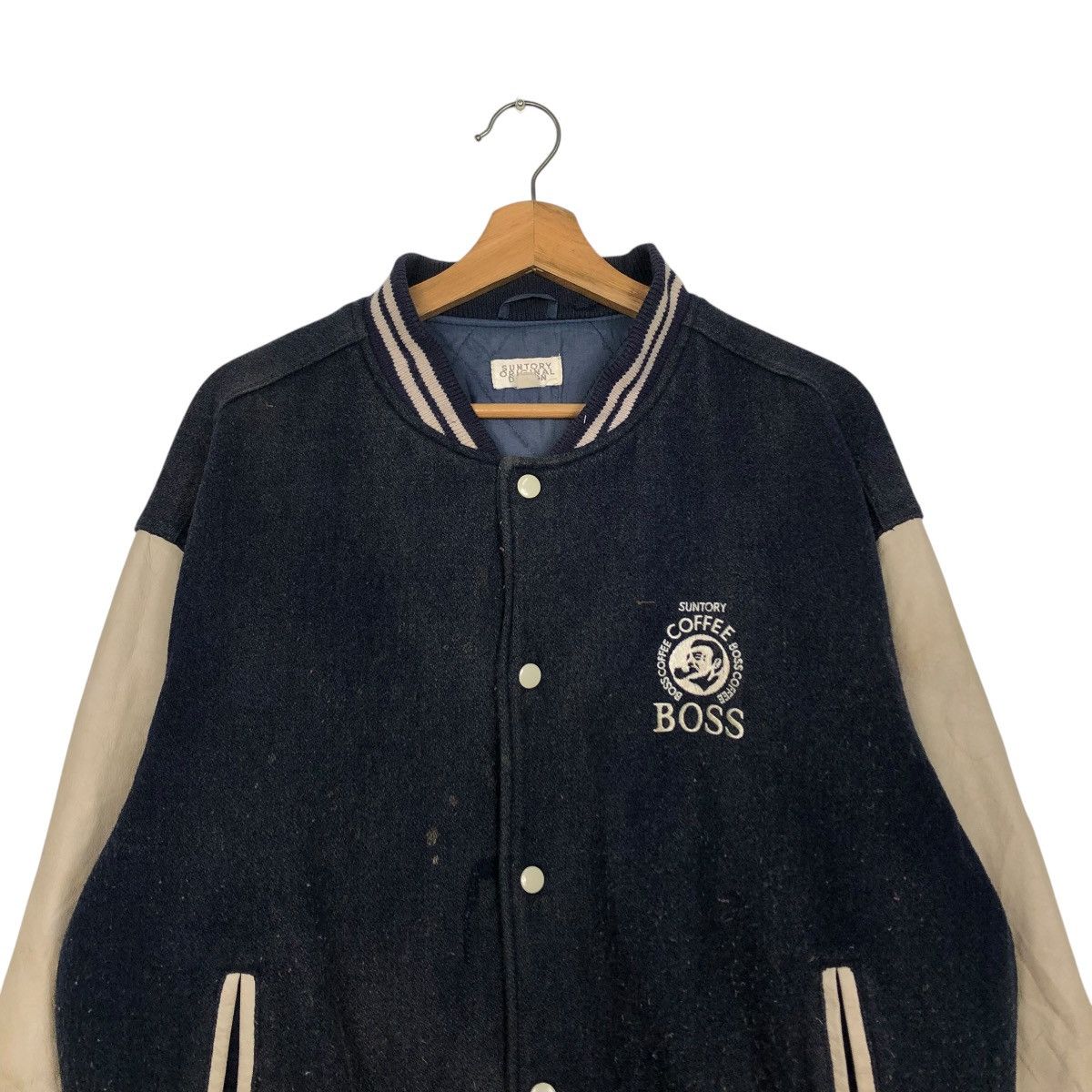 Japanese Brand 🔥VINTAGE BOMBER JACKET SUNTORY BOSS COFFEE BIG LOGO Size US M / EU 48-50 / 2 - 5 Thumbnail