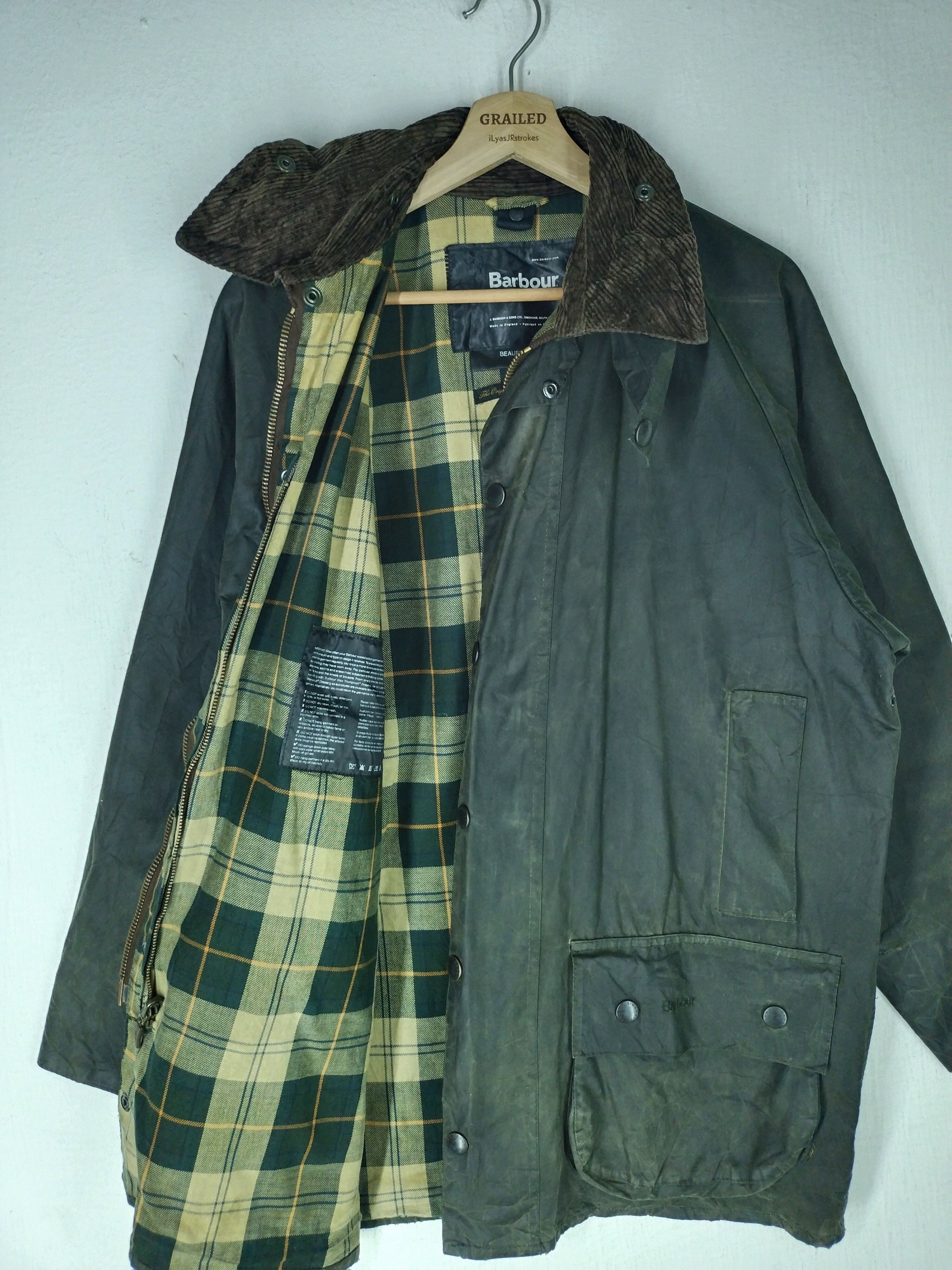Barbour Barbour Vintage Beaufort Faded Jacket Size US L / EU 52-54 / 3 - 3 Thumbnail