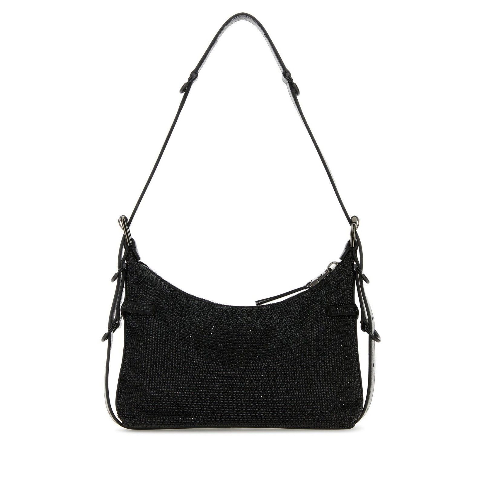 Givenchy GIVENCHY Voyou Rhinestone Jewel Mini Black Leather Shoulder Size ONE SIZE - 3 Thumbnail