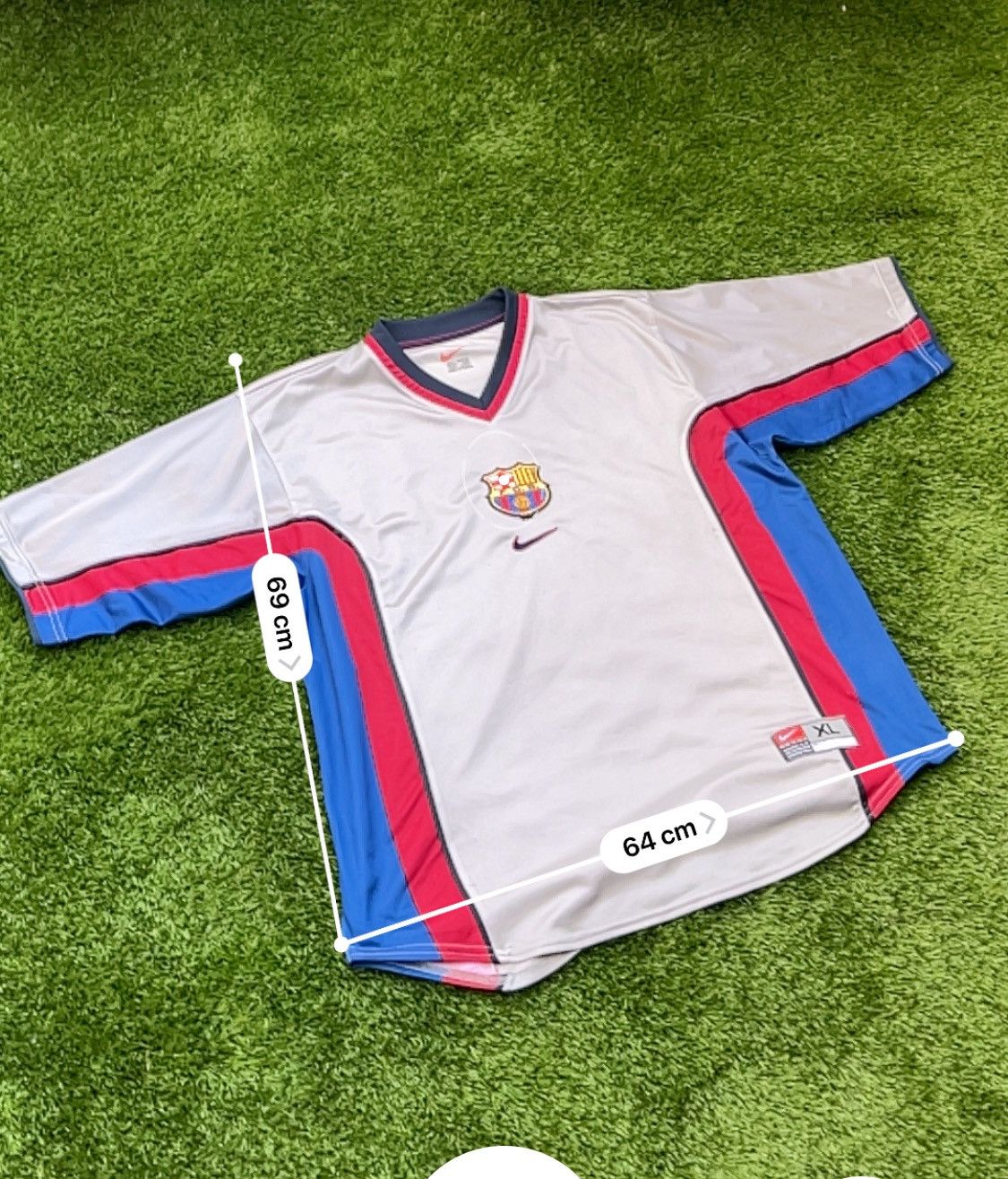 Nike FC Barcelona 1999/00 Away Shirt – Nike Size US XL / EU 56 / 4 - 4 Thumbnail