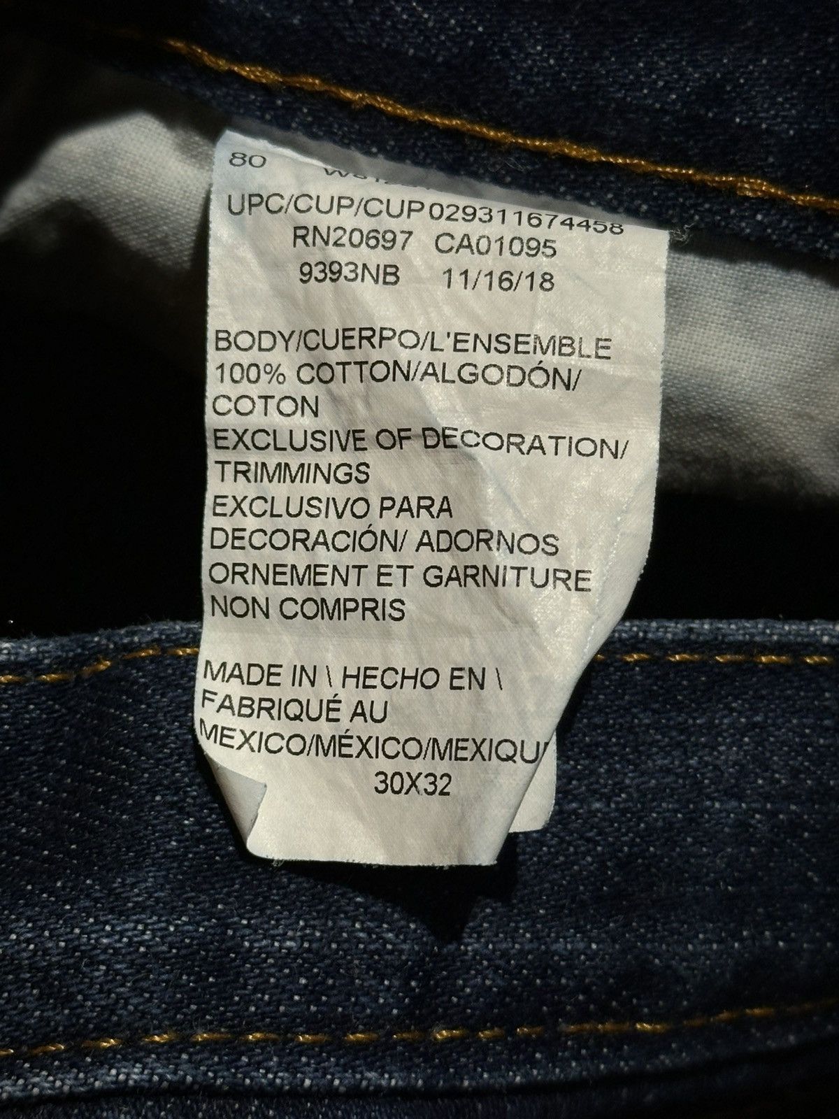 Dickies Dickies Straight Leg Blue Jeans Size 30/32 Size US 30 / EU 46 - 4 Thumbnail