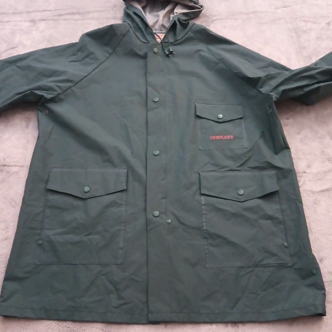 Vintage Gemplers Jacket Mens Large Green Waterproof Hooded Breathable Rain Coat Pockets Weather Gear L Mens Size US L / EU 52-54 / 3 - 5 Thumbnail
