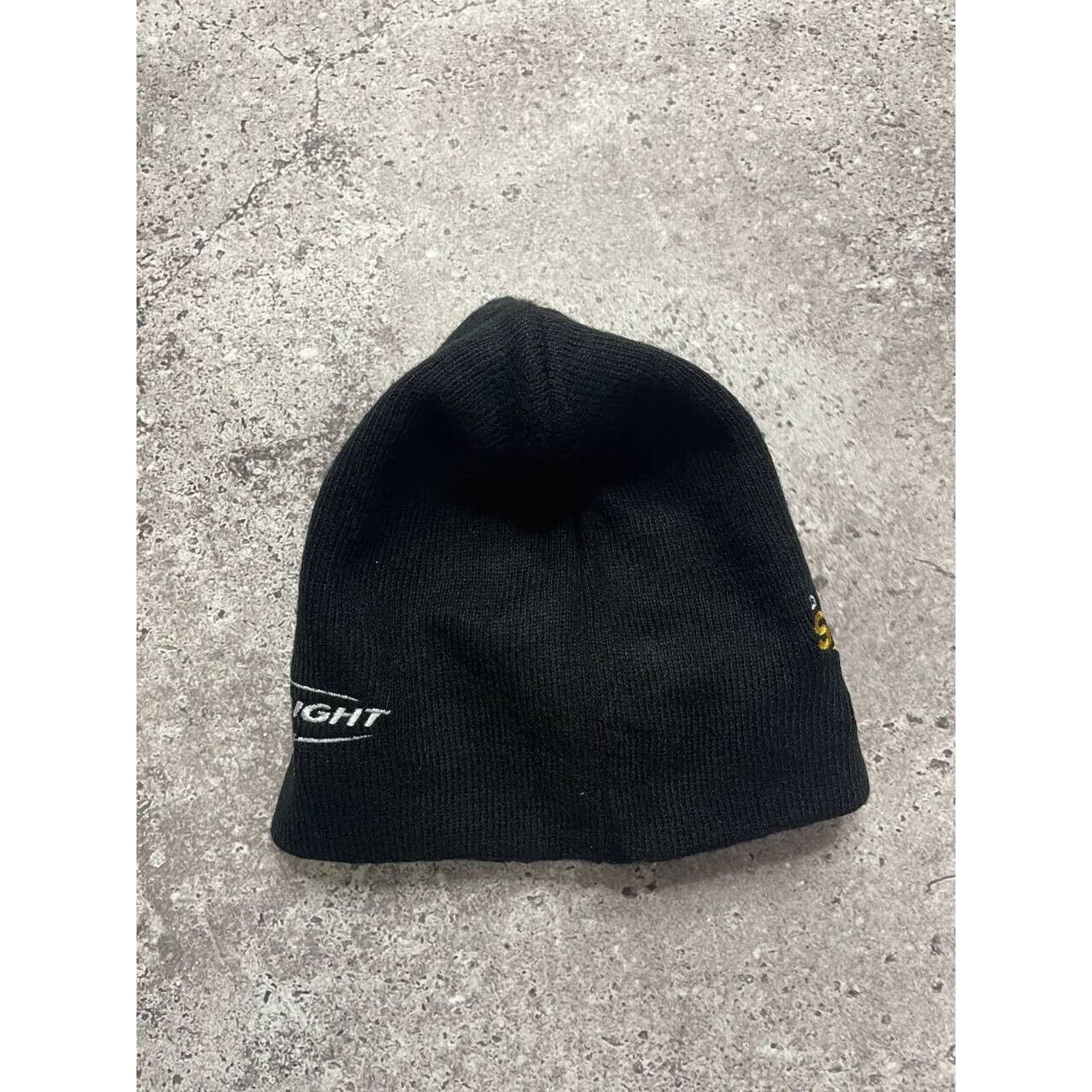 NHL × Vintage Vintage Dallas Stars Bud Light Black NHL Beanie Hat One Size Size ONE SIZE - 2 Thumbnail