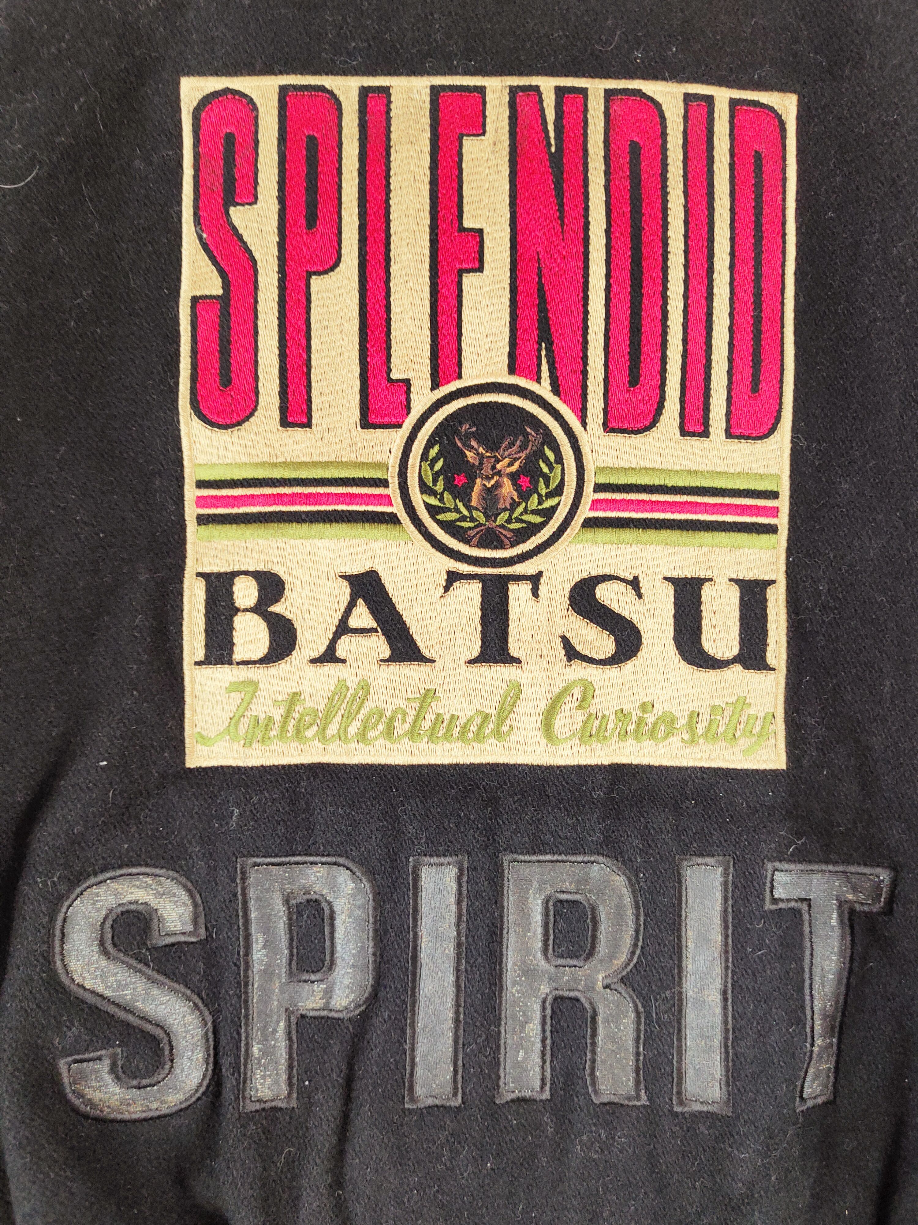 Japanese Brand DLL Splendid Batsu japan vintage Black varsity Jackets #W066 Size US M / EU 48-50 / 2 - 8 Thumbnail